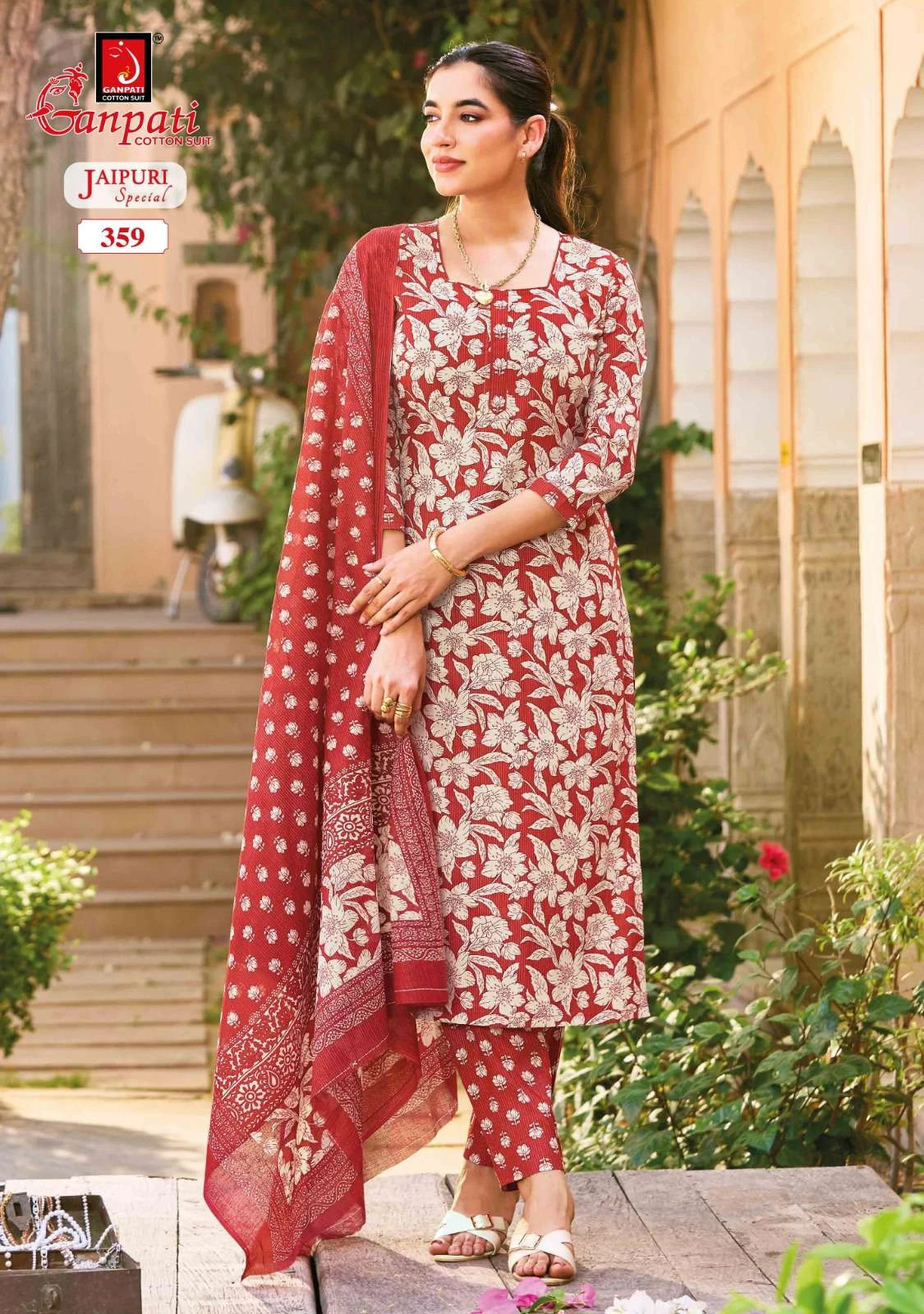 Ganpati Jaipuri Vol 18 - Readymade Dress