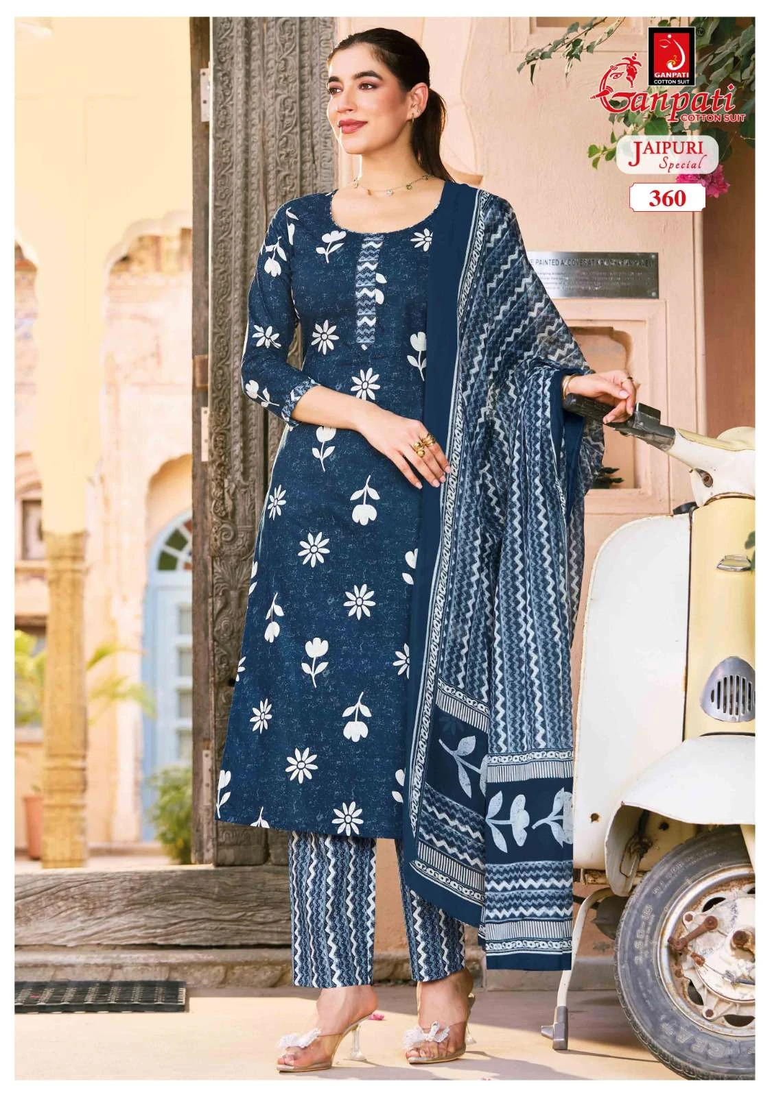 Ganpati Jaipuri Vol 18 - Readymade Dress