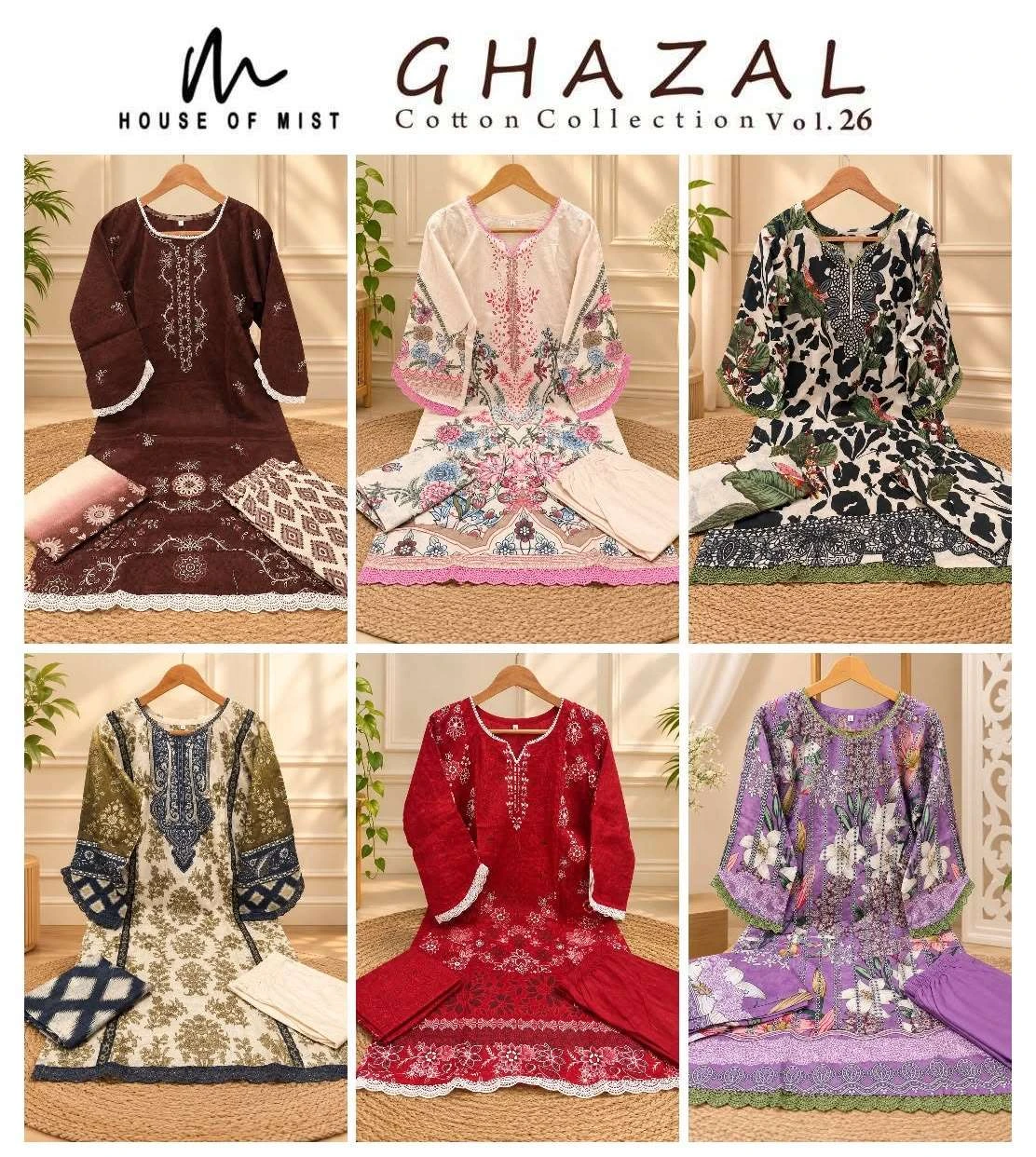 Ghazal Cotton Vol 26 Ready Made Collection - Readymade Dress