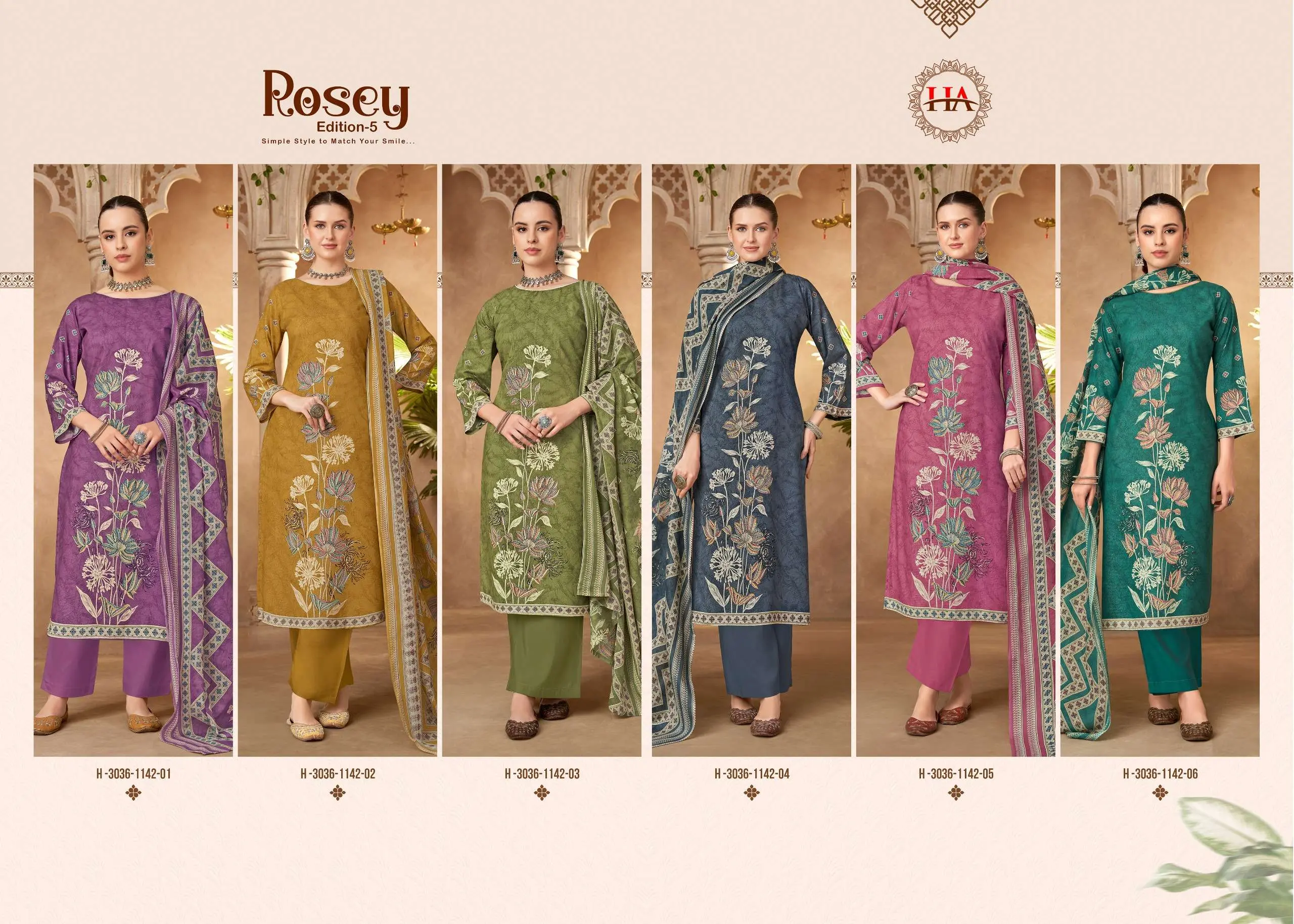 Harshit Fashion Hub Rosey Vol 5