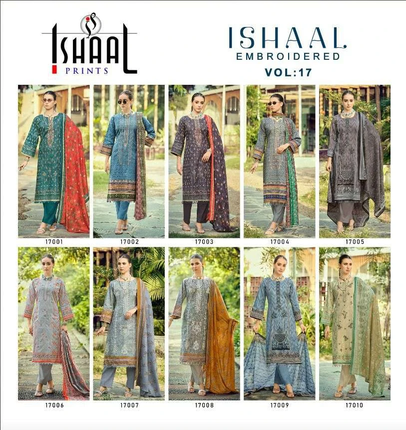 Ishaal Prints Embroidered Vol 17