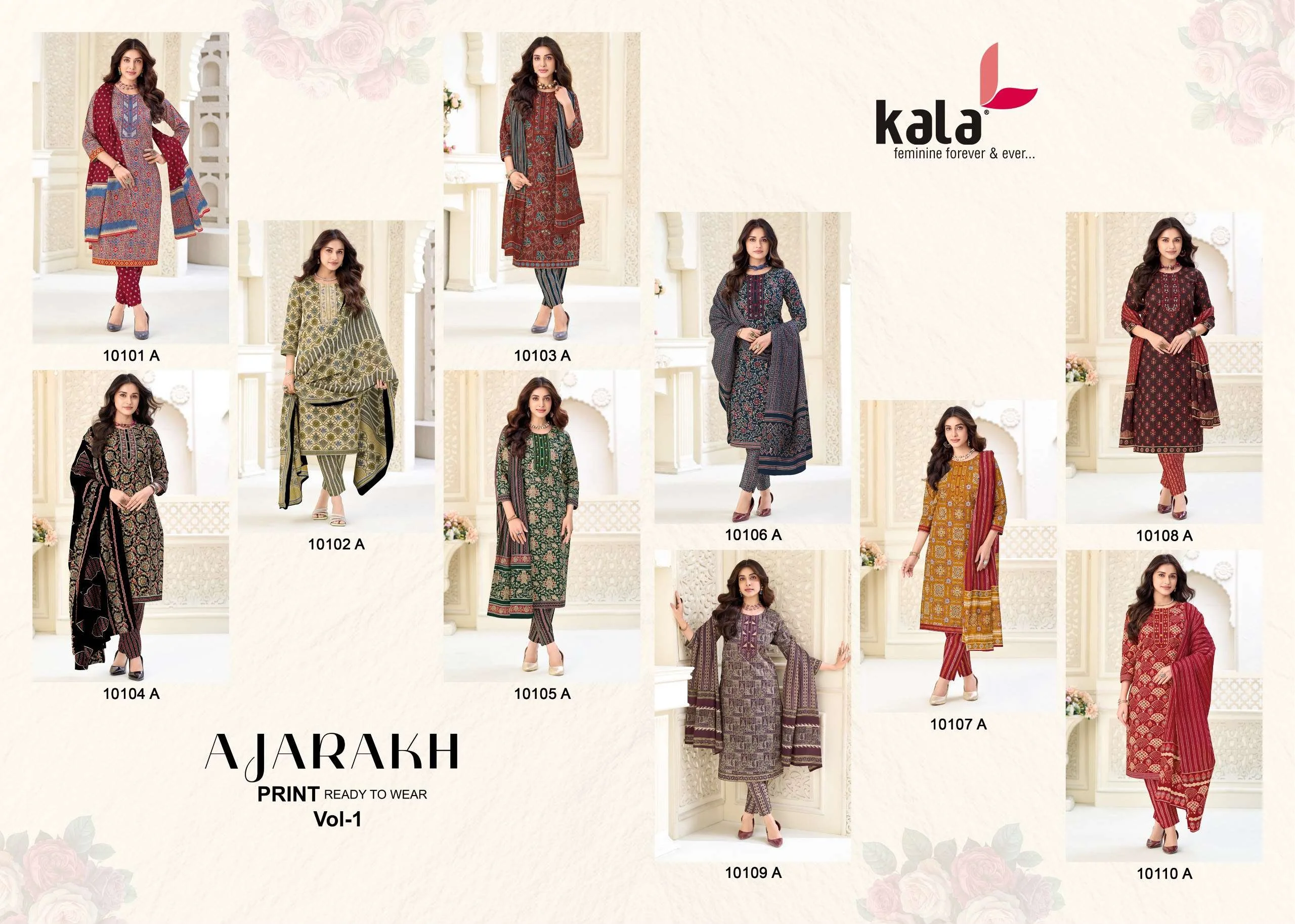Kala Fashion Ajarakh Print Vol 1 - Readymade Dress
