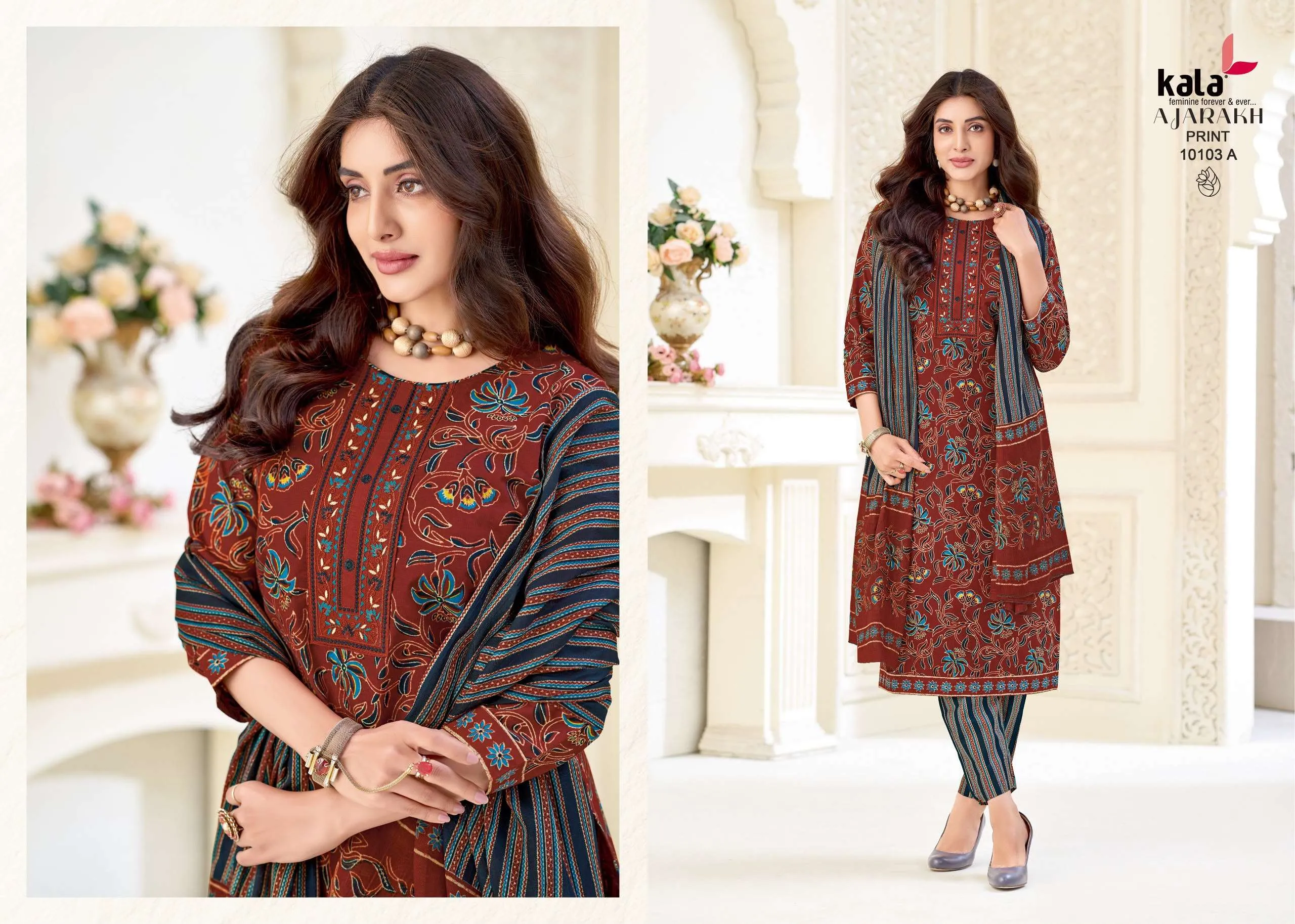 Kala Fashion Ajarakh Print Vol 1 - Readymade Dress