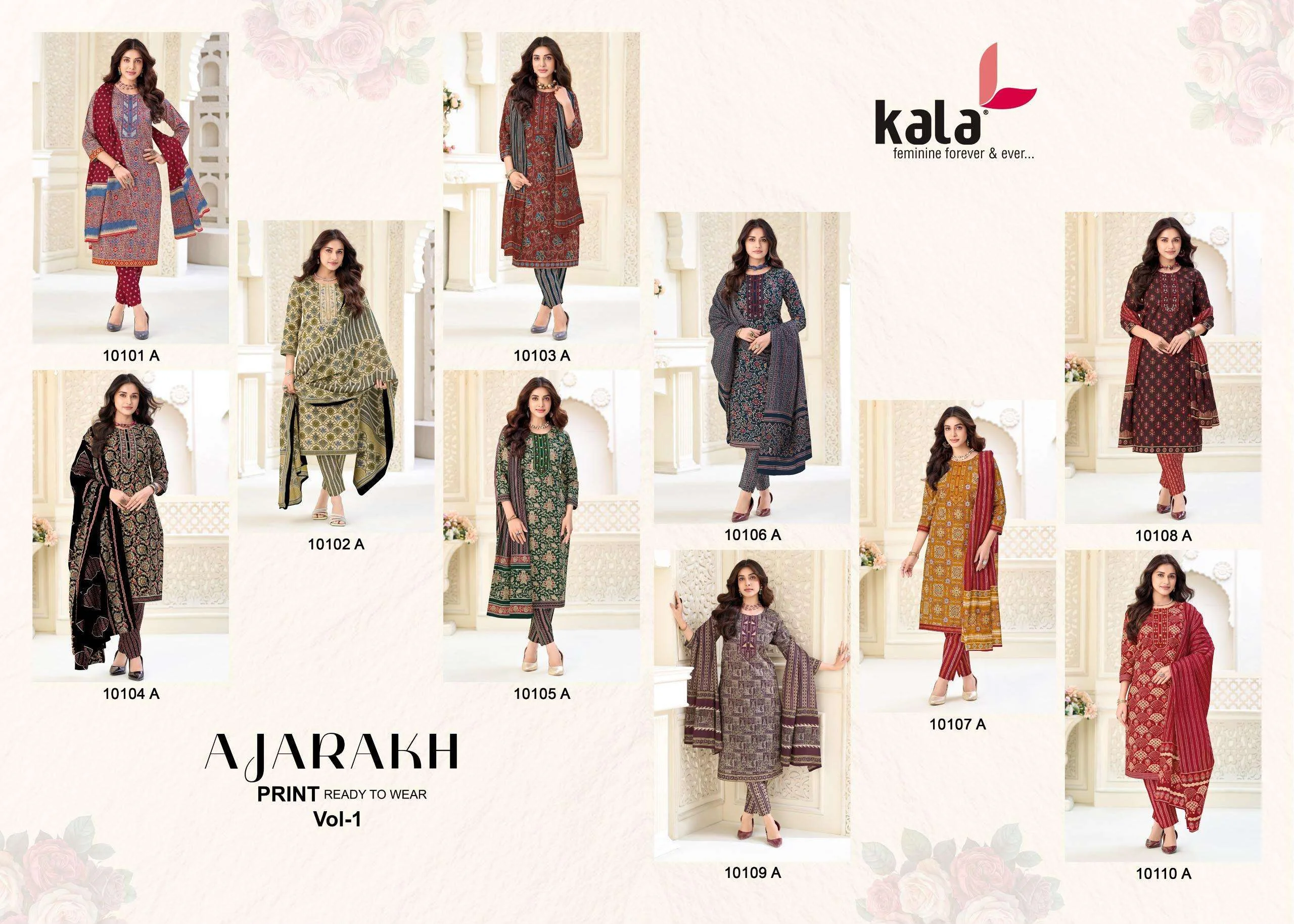 Kala Fashion Ajrakh Special Vol 1 Ready Made Collection - Readymade Dress