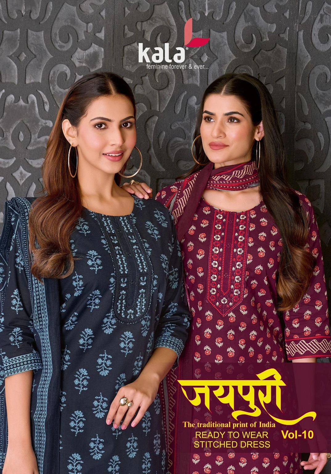 Kala Jaipuri Vol 10 - Readymade Dress