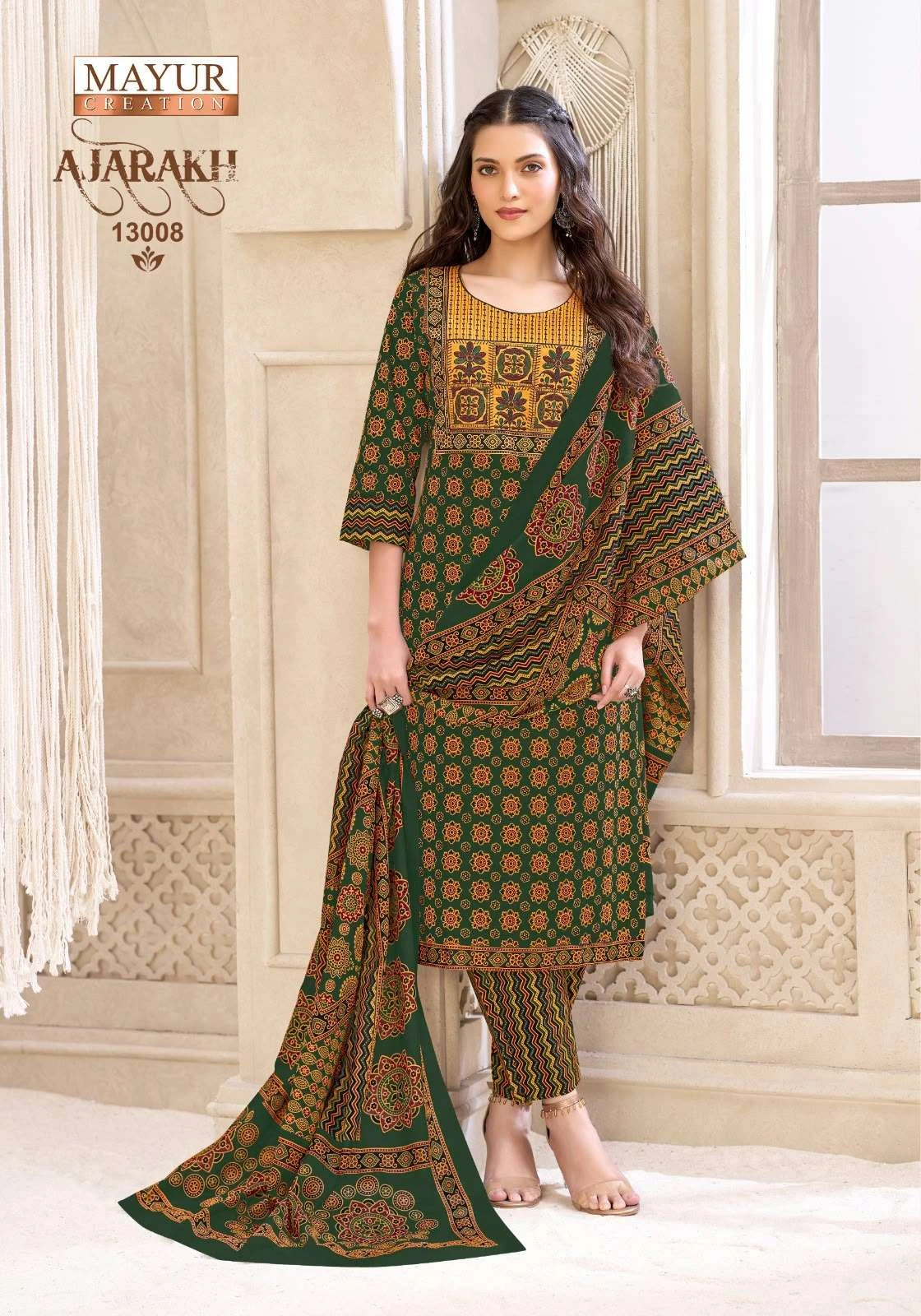 Mayur Creation Ajarakh Vol 13 Ready Made Collection - Readymade Dress
