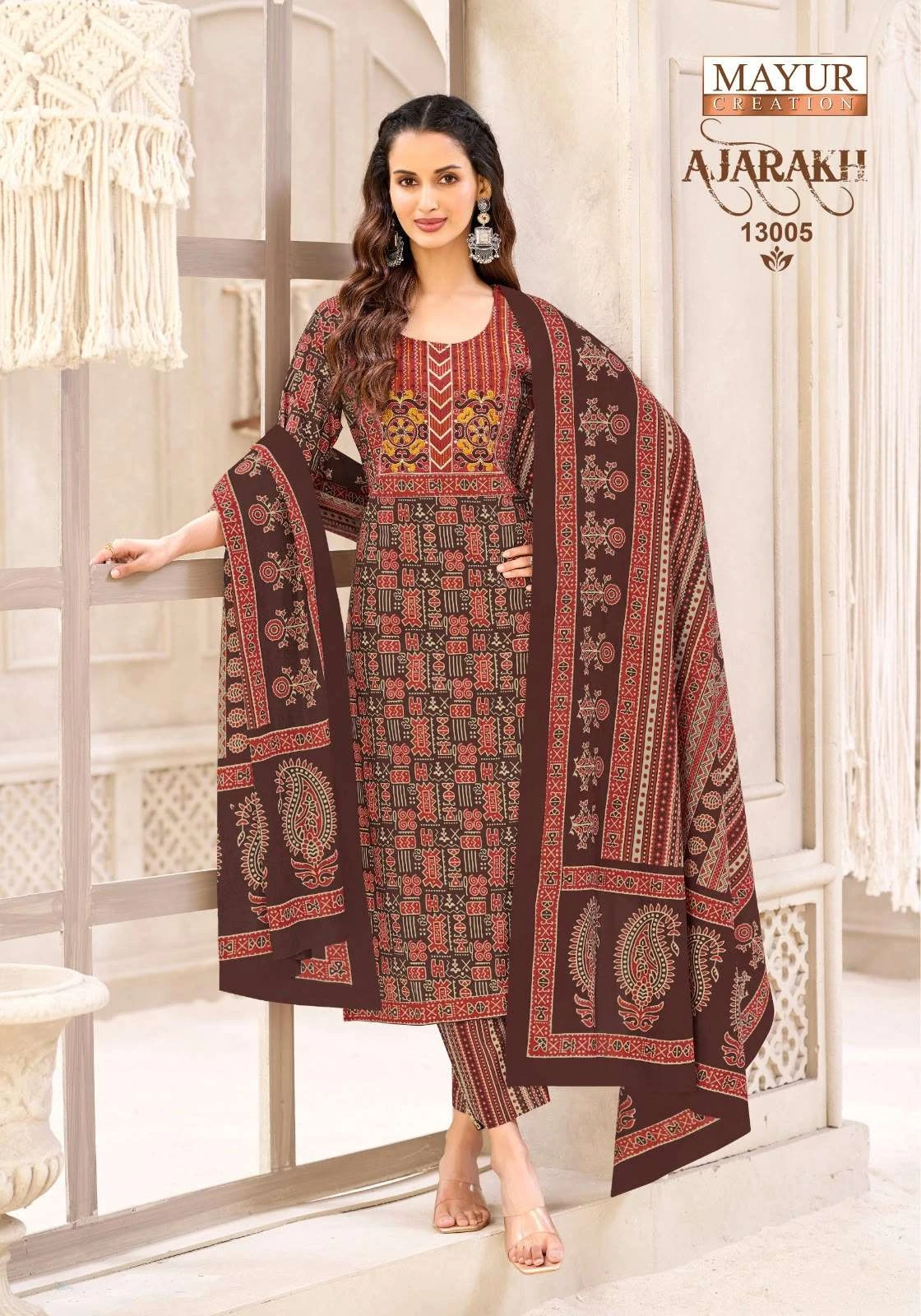 Mayur Creation Ajarakh Vol 13 Ready Made Collection - Readymade Dress