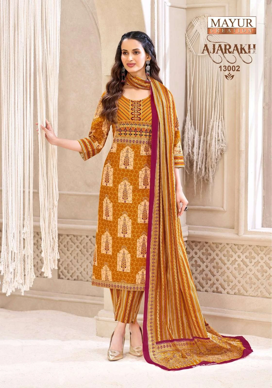 Mayur Creation Ajarakh Vol 13 Ready Made Collection - Readymade Dress