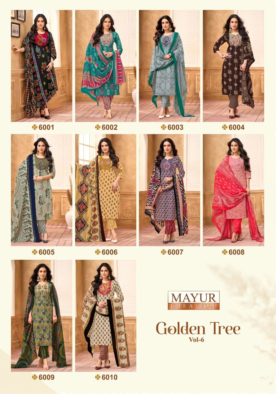 Mayur Creation Golden Tree Vol 6 Ready Made Collection - Readymade Dress
