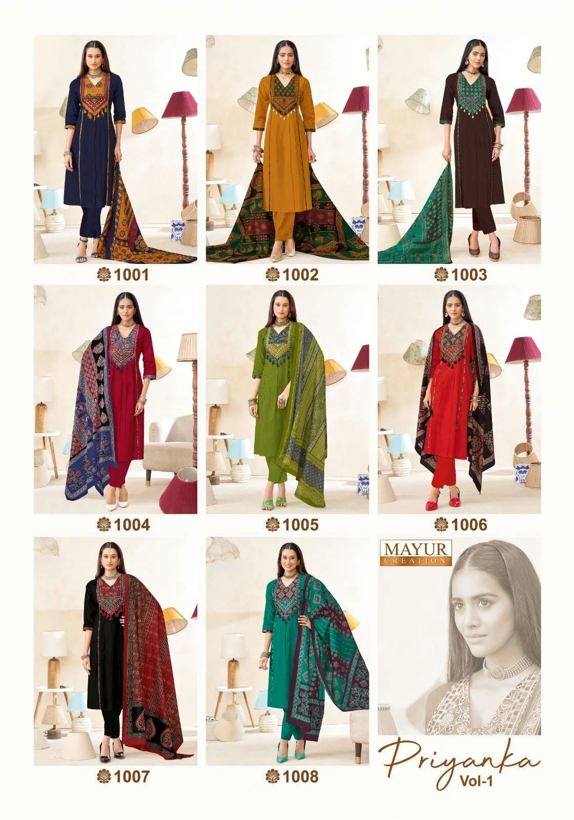 Mayur Creation Priyanka Vol 1 Ready Made Collection - Readymade Dress