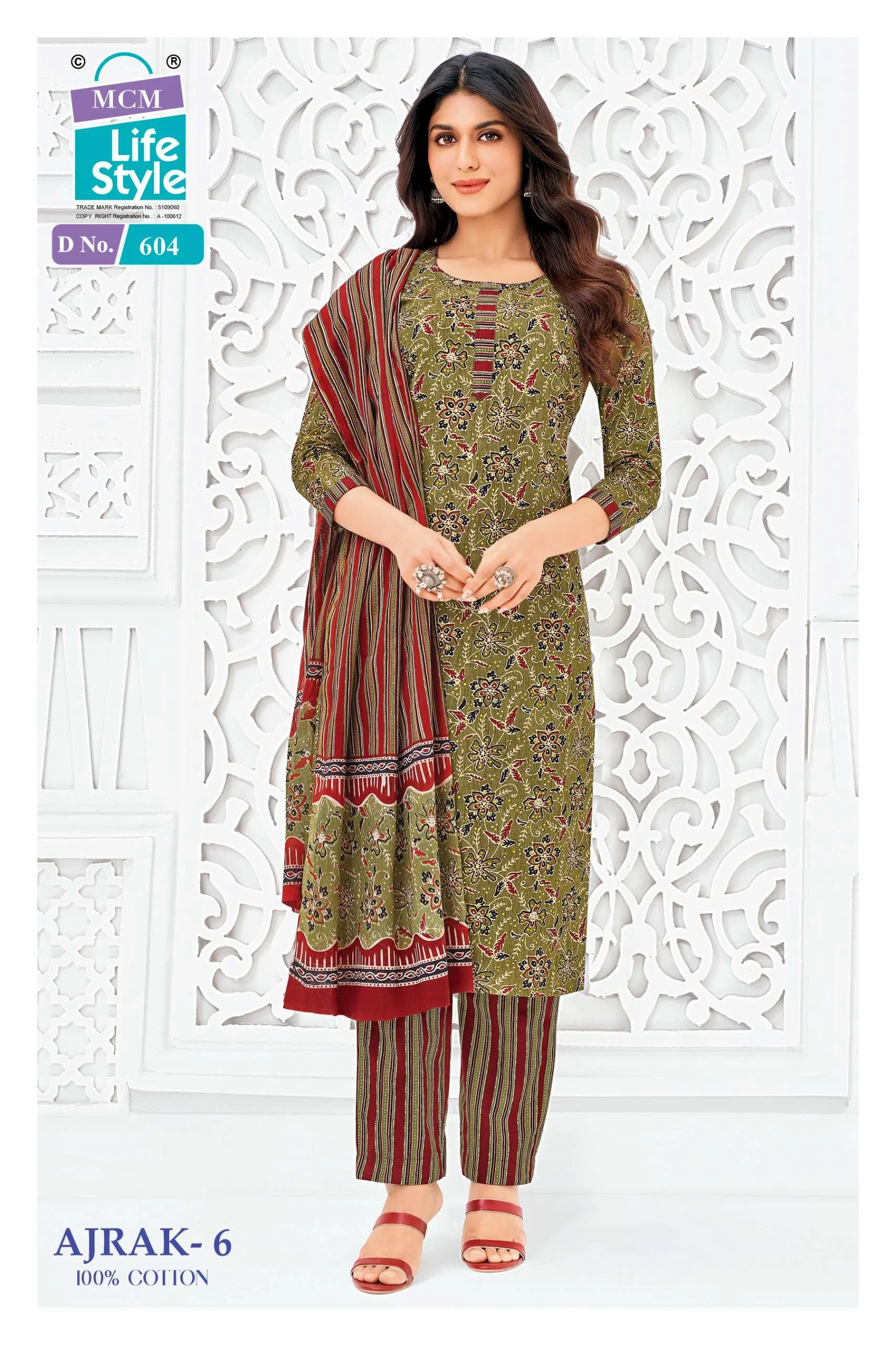 MCM Lifestyle Ajrak Vol 6 Ready Made Collection - Readymade Dress