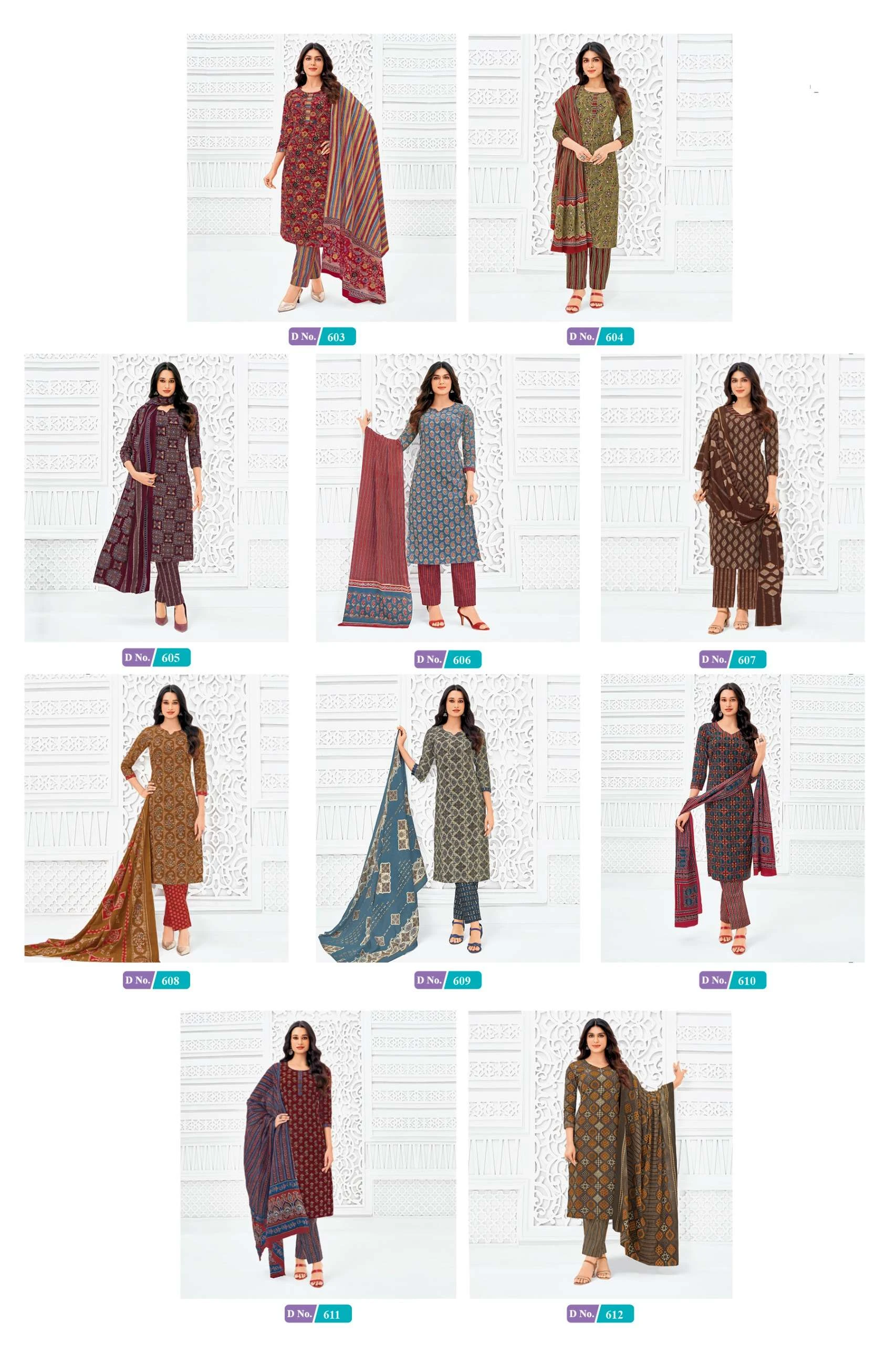 MCM Lifestyle Ajrak Vol 6 Ready Made Collection - Readymade Dress
