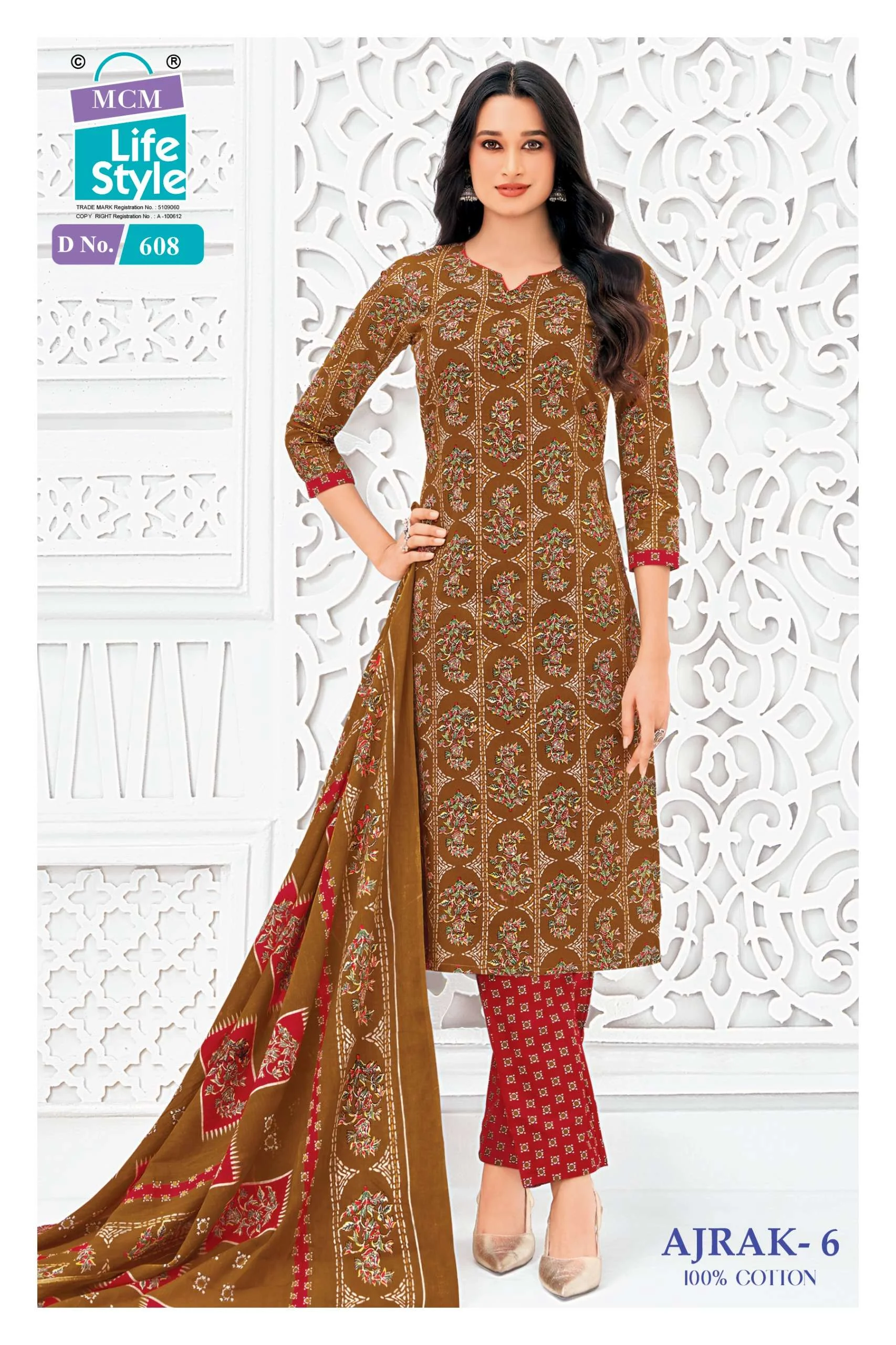 MCM Lifestyle Ajrak Vol 6 Ready Made Collection - Readymade Dress