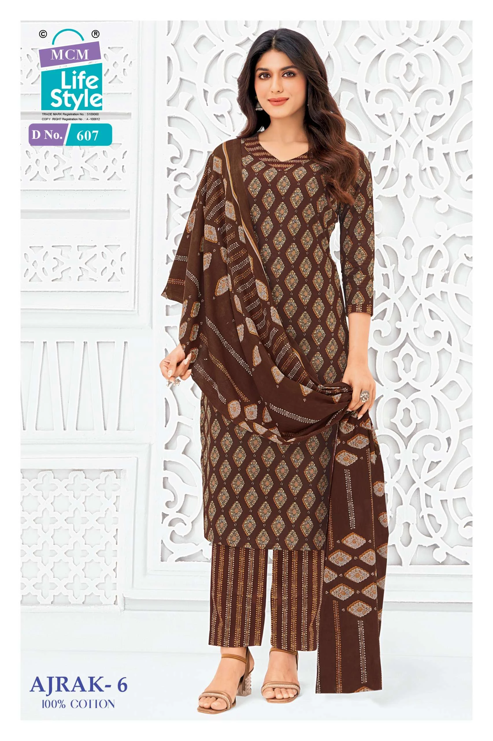MCM Lifestyle Ajrak Vol 6 Ready Made Collection - Readymade Dress