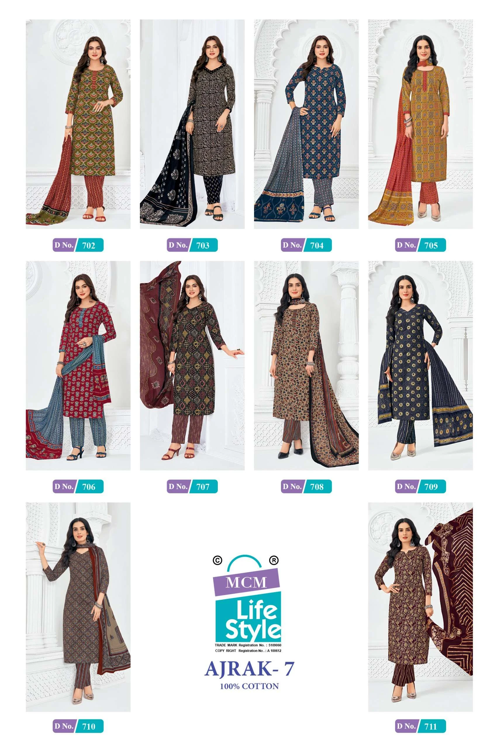 MCM Lifestyle Ajrak Vol 7 - Readymade Dress