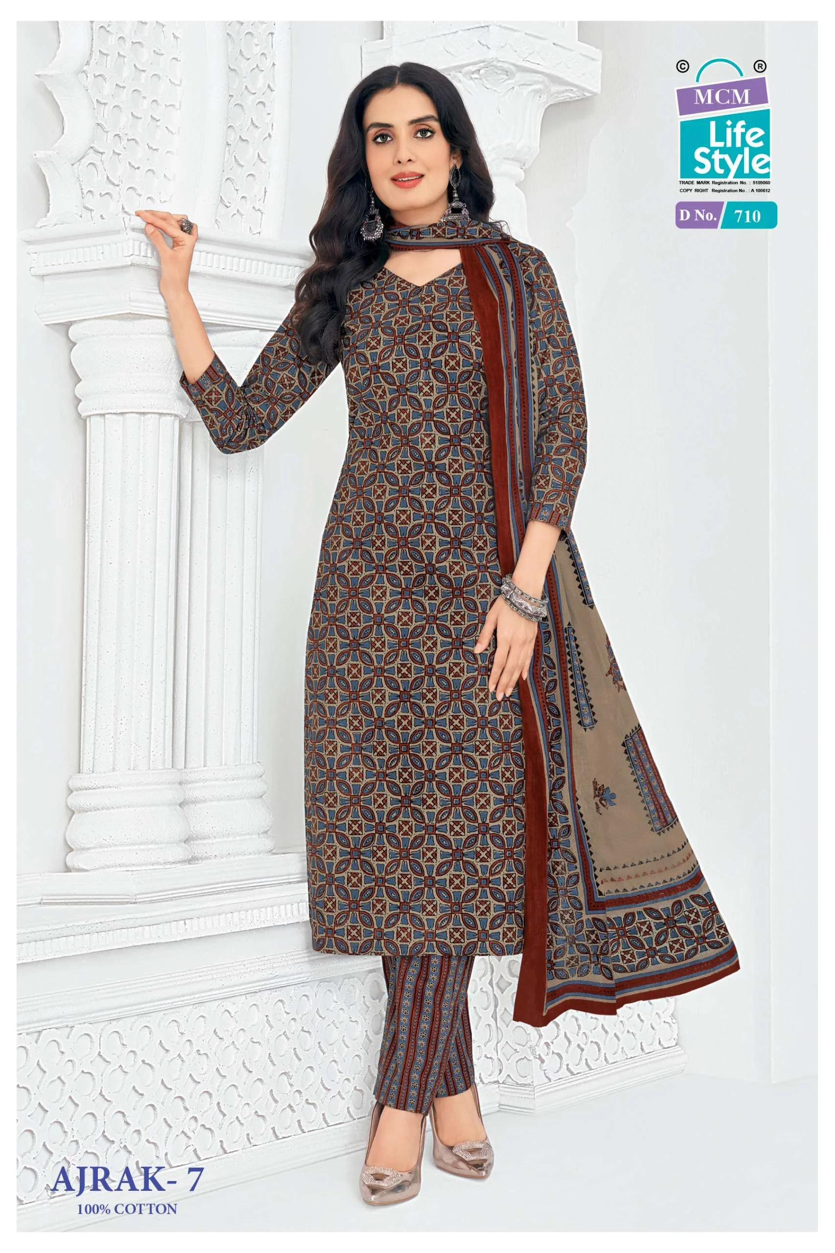 MCM Lifestyle Ajrak Vol 7 - Readymade Dress