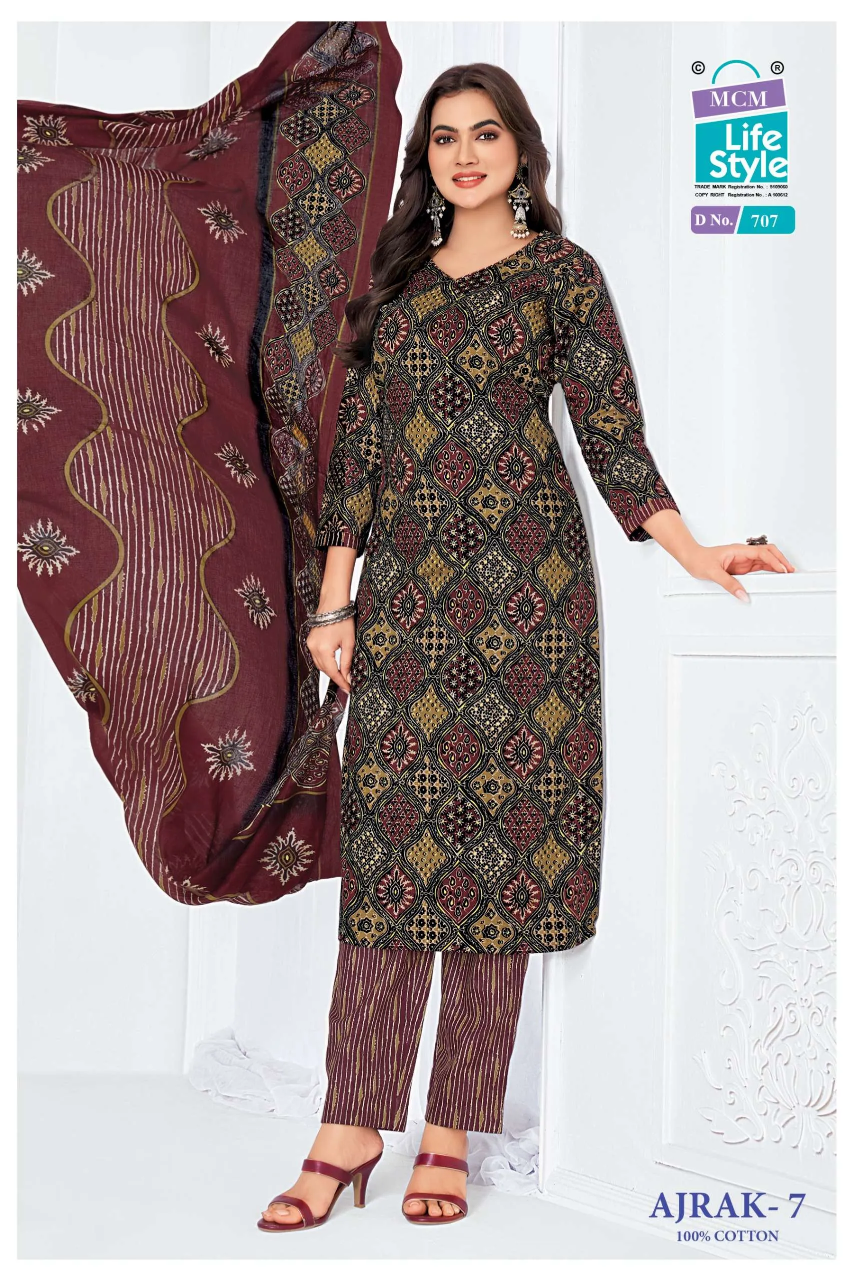 MCM Lifestyle Ajrak Vol 7 - Readymade Dress