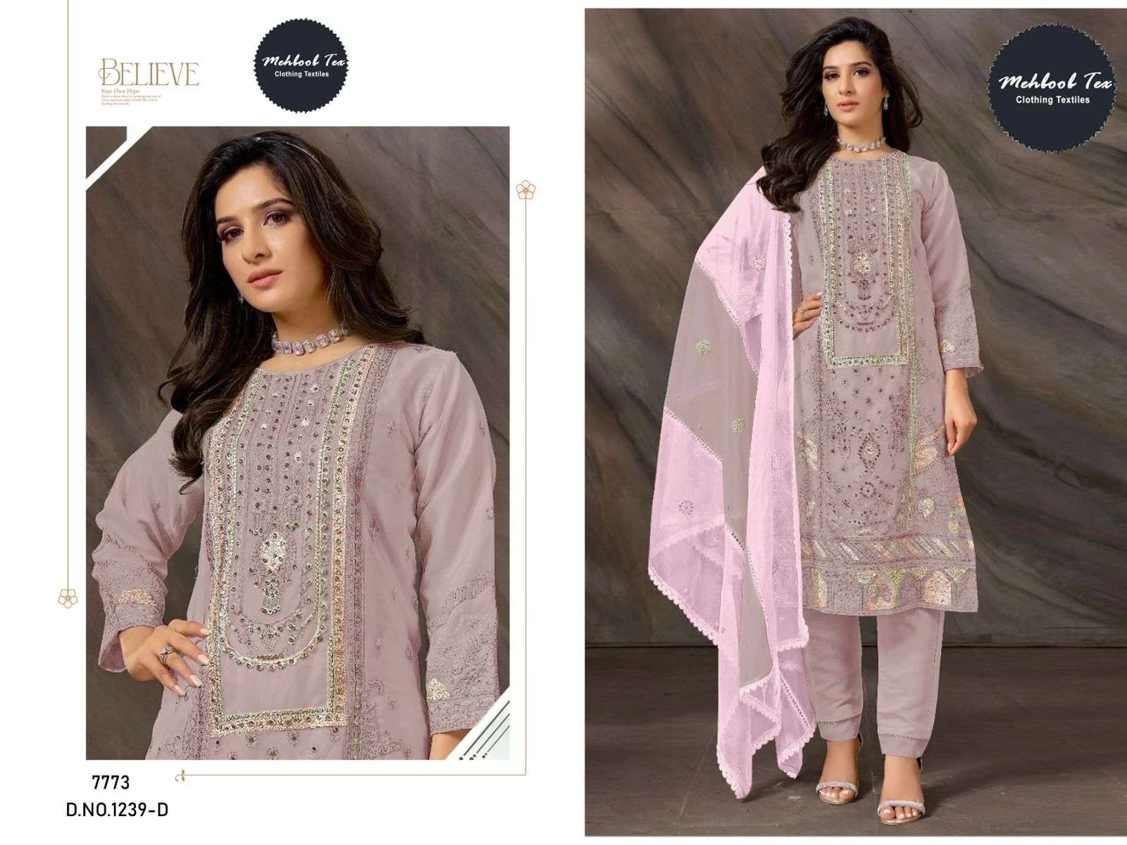 Mehboob Tex Design No - 1239 Abcd