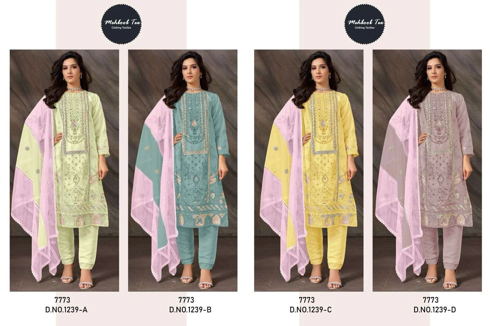 Mehboob Tex Design No - 1239 Abcd
