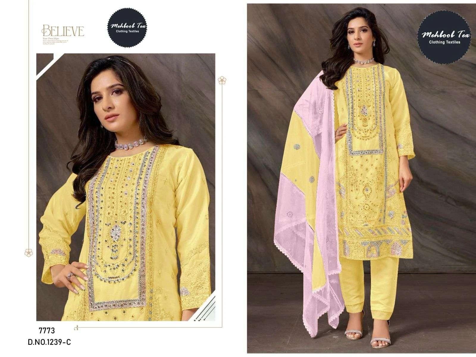 Mehboob Tex Design No - 1239 Abcd