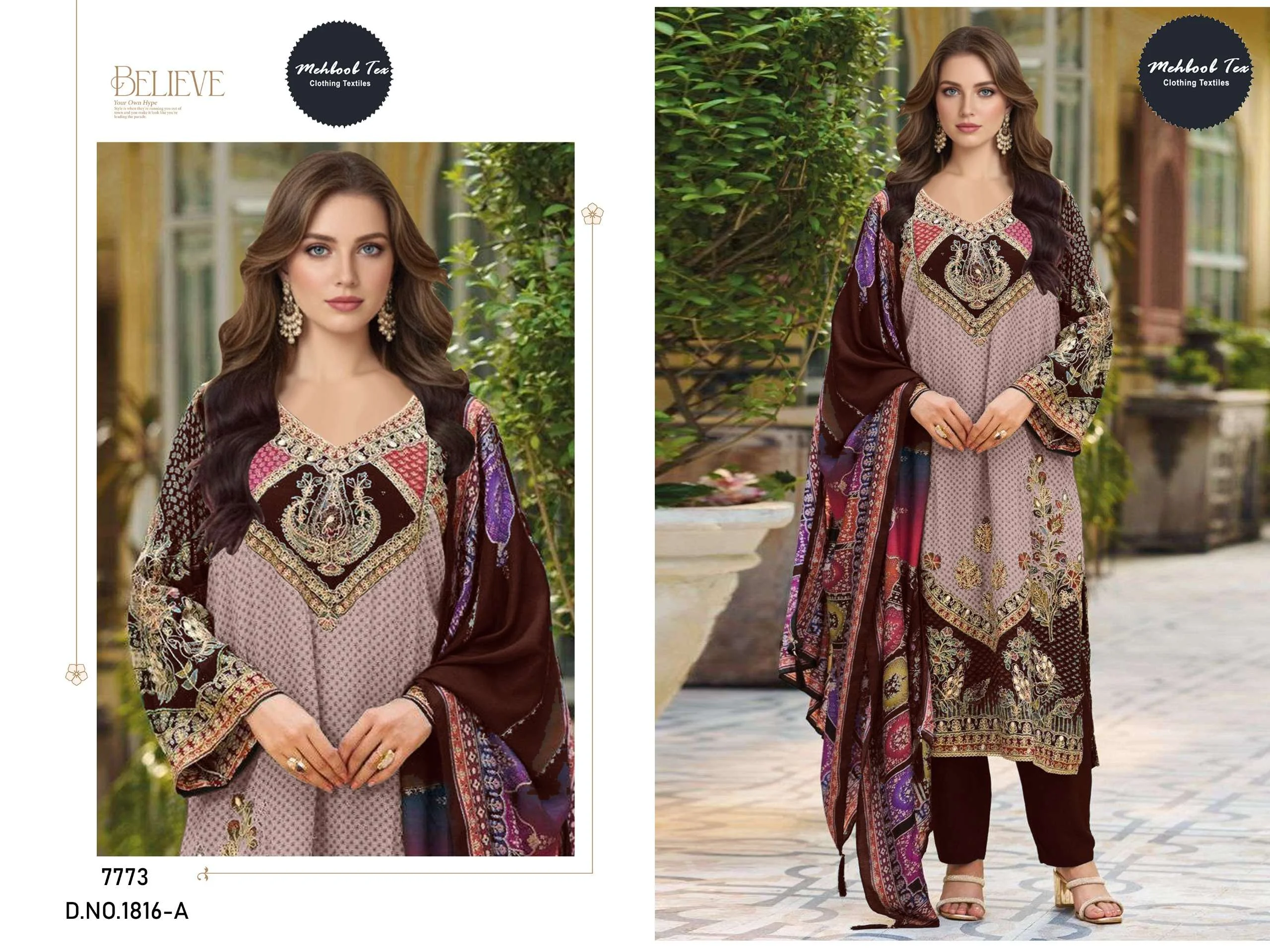 Mehboob Tex Design No - 1816 Abc