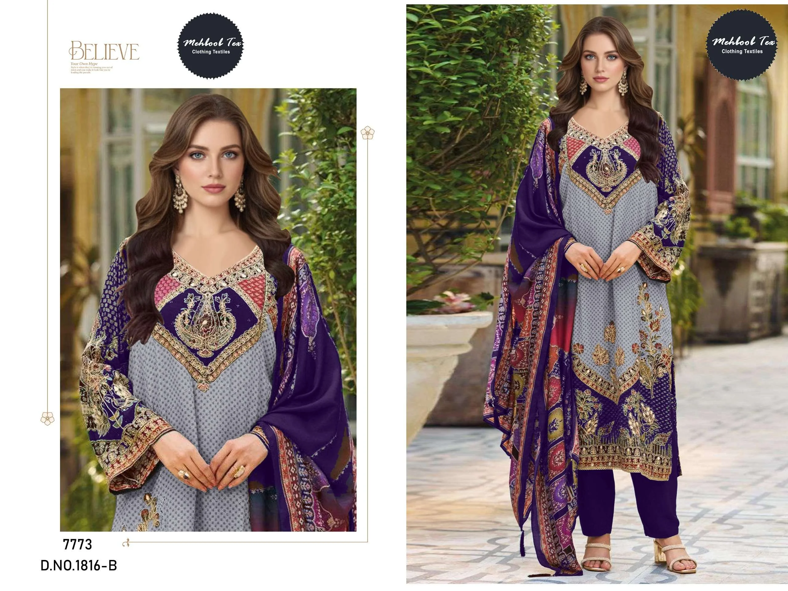 Mehboob Tex Design No - 1816 Abc