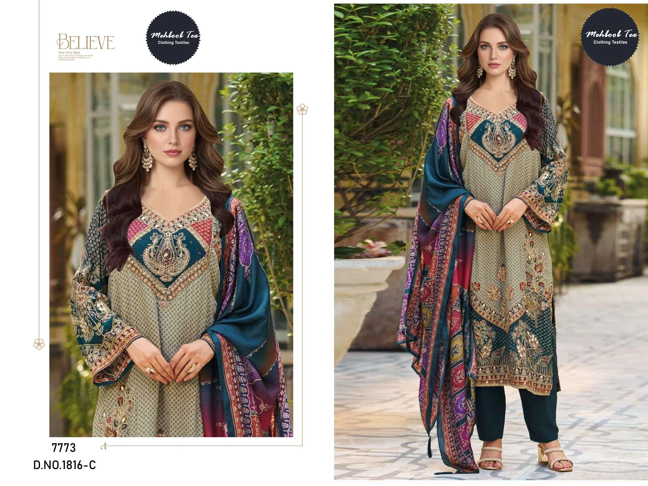 Mehboob Tex Design No - 1816 Abc