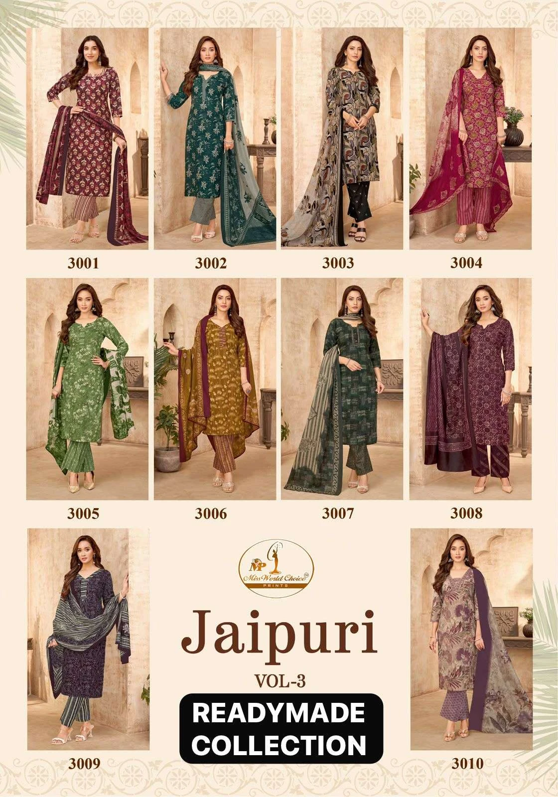 Miss World Jaipuri Vol 3 Ready Made Collection - Readymade Dress