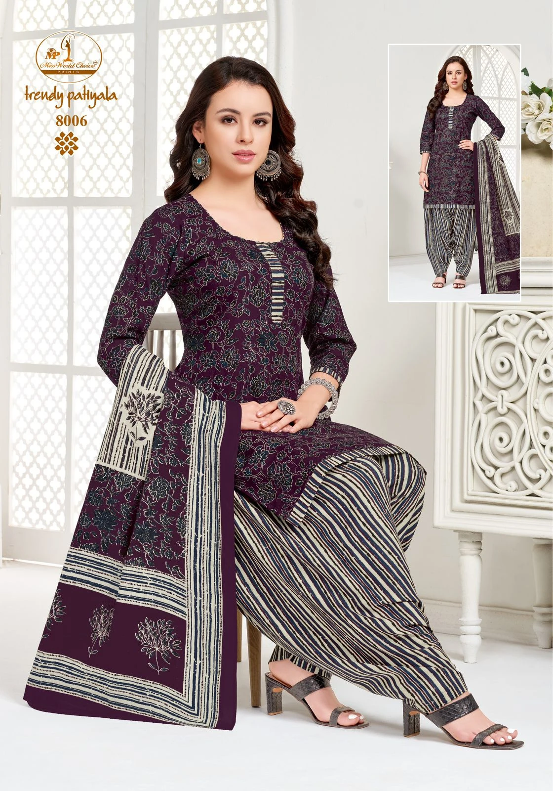 Miss World Trendy Patiyala Vol 8 - Readymade Dress