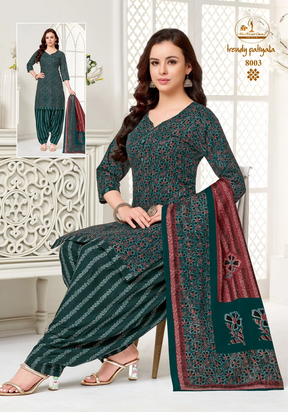 Miss World Trendy Patiyala Vol 8 - Readymade Dress