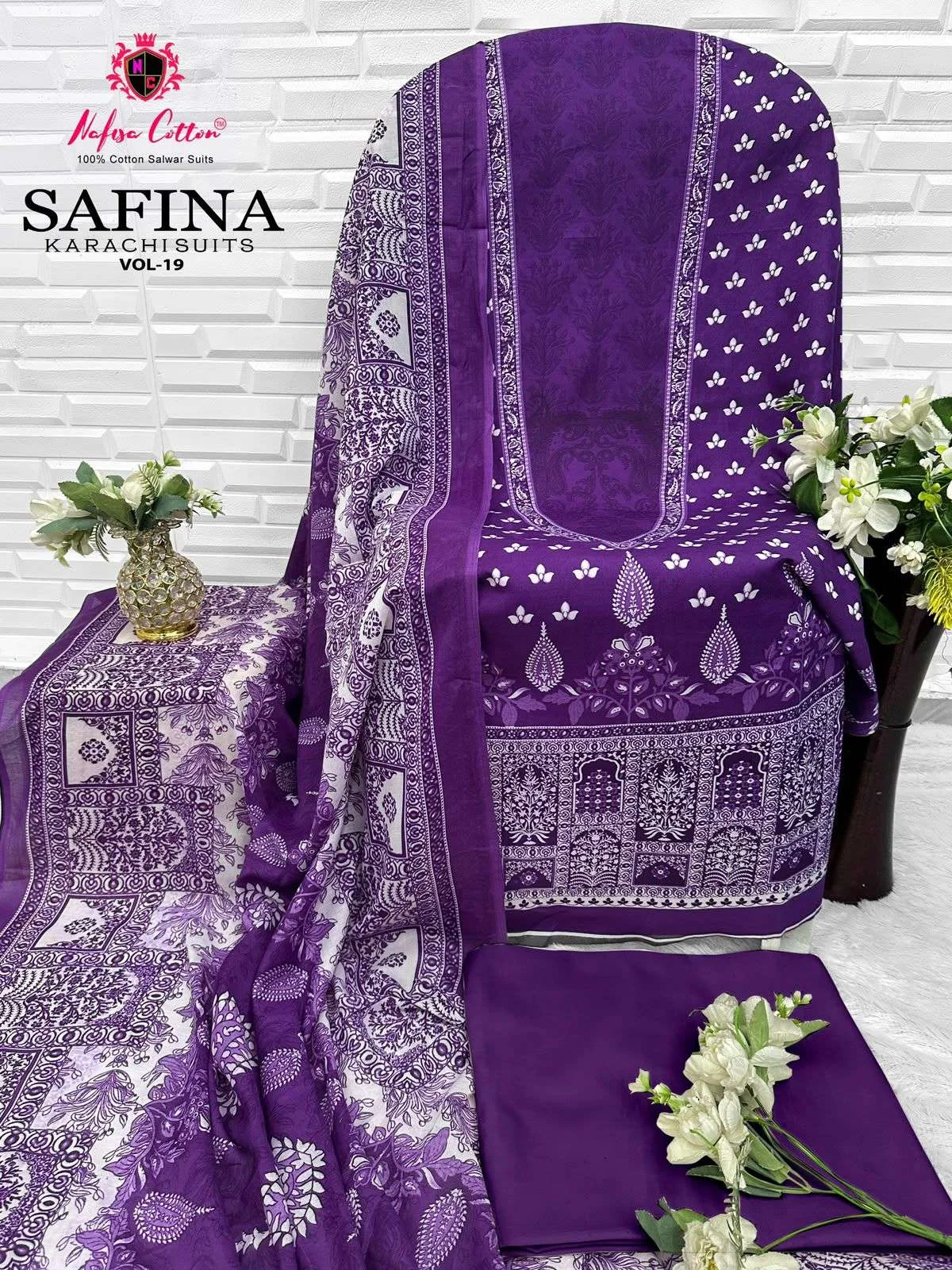 Nafisa Cotton Safina Karachi Suits Vol 19