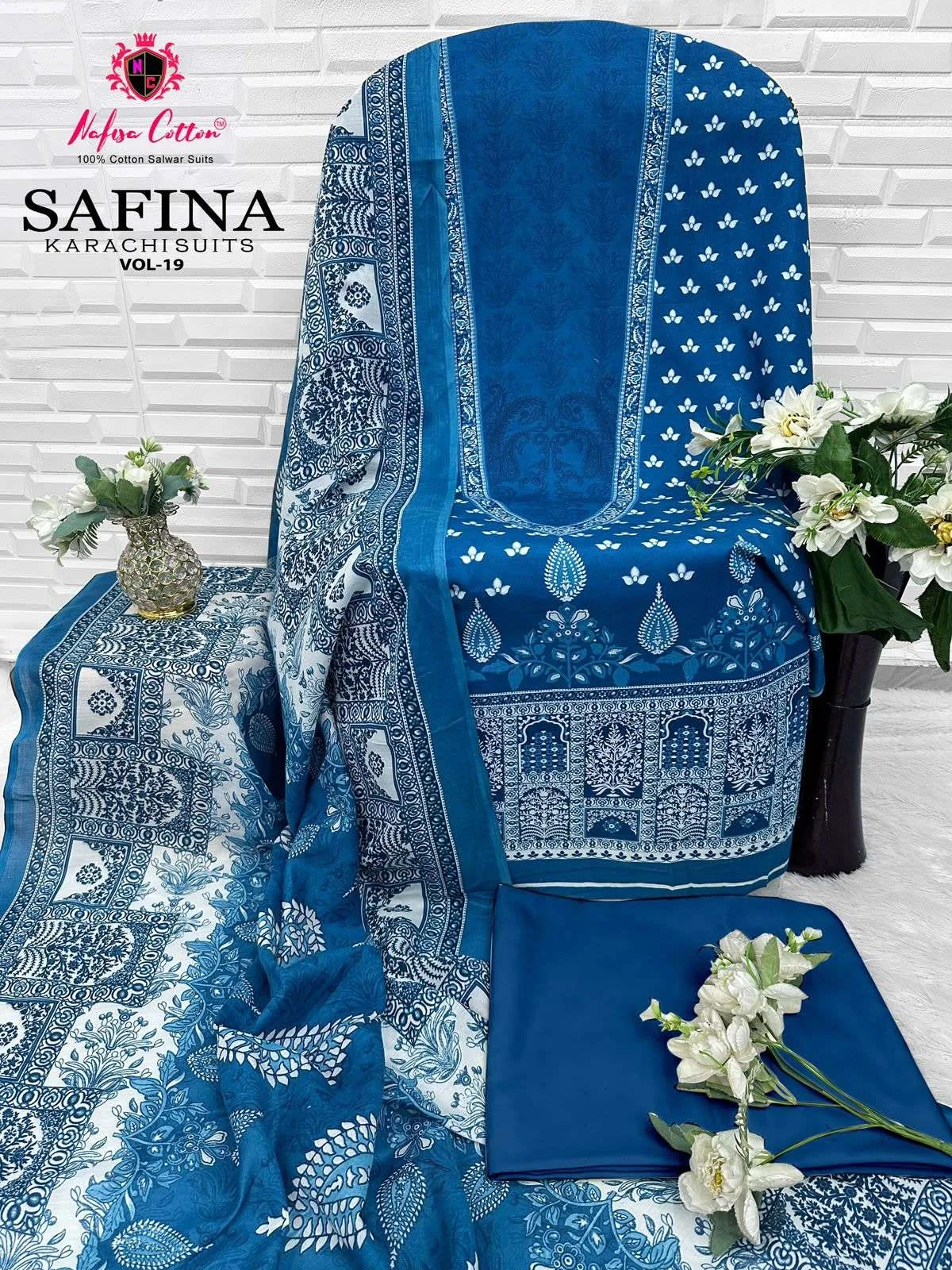 Nafisa Cotton Safina Karachi Suits Vol 19