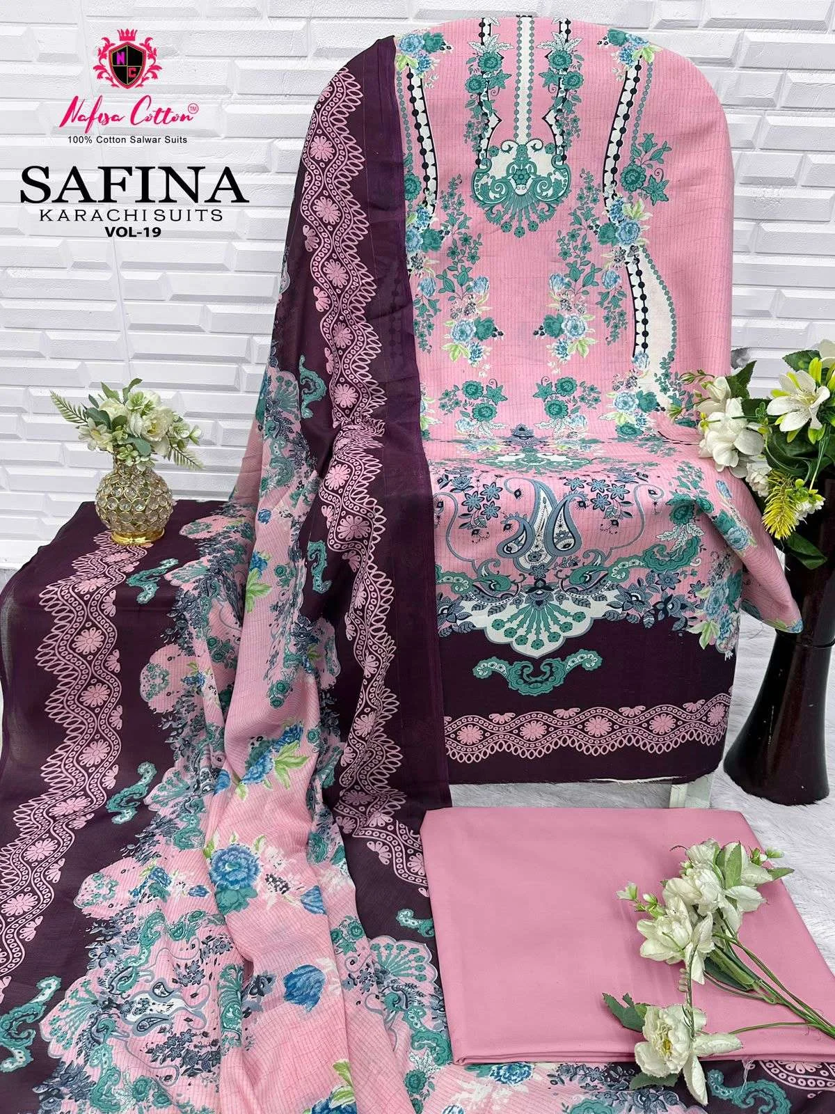 Nafisa Cotton Safina Karachi Suits Vol 19