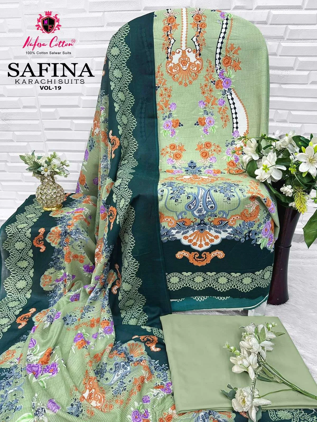 Nafisa Cotton Safina Karachi Suits Vol 19