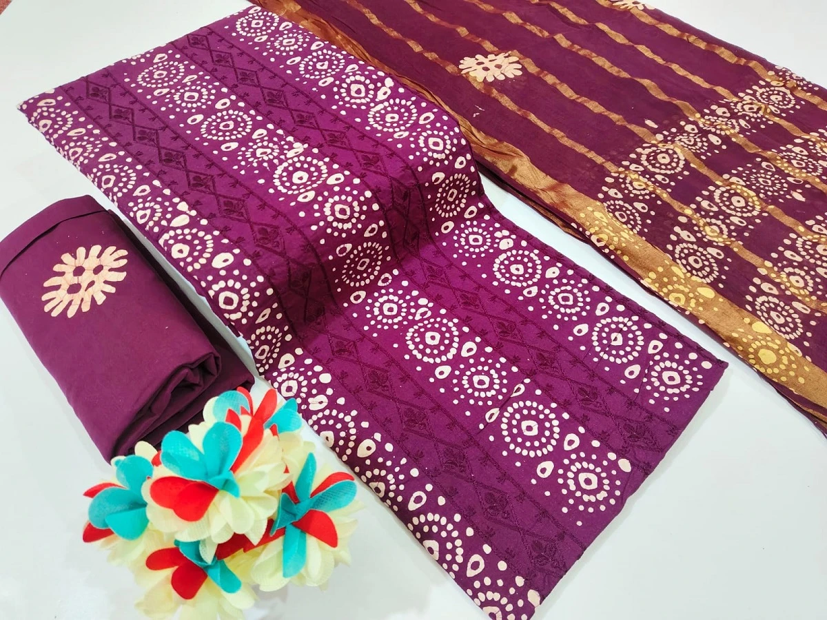 Nemi Wax Batik With Emb Work