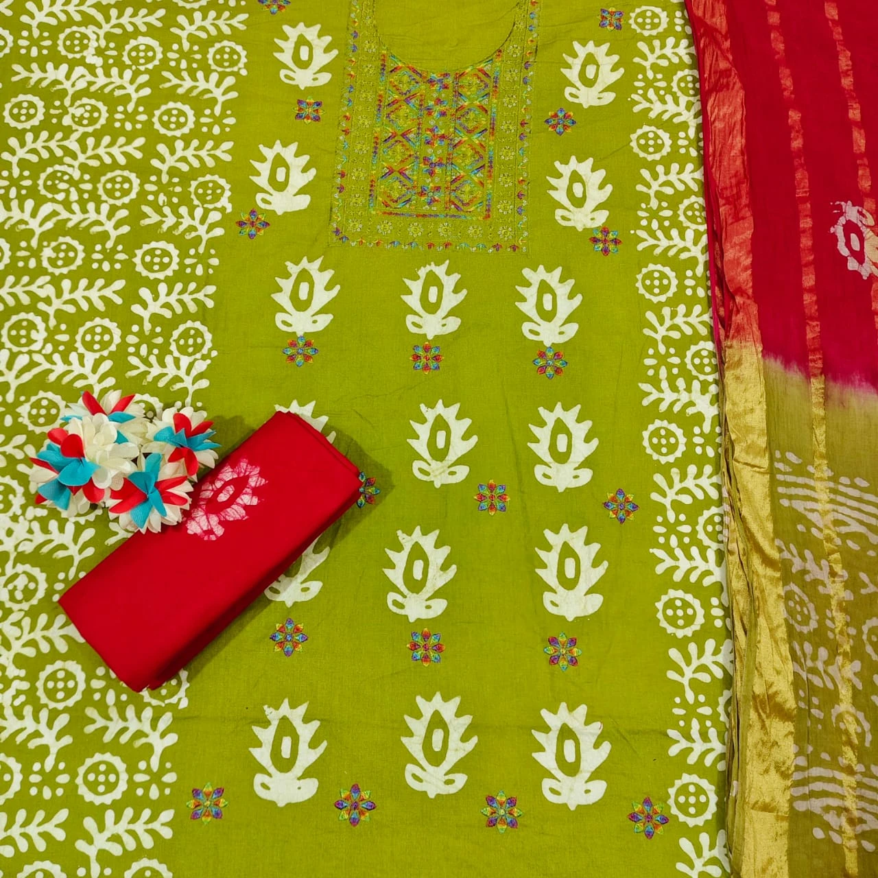 Nemi Wax Batik With Sequence Work