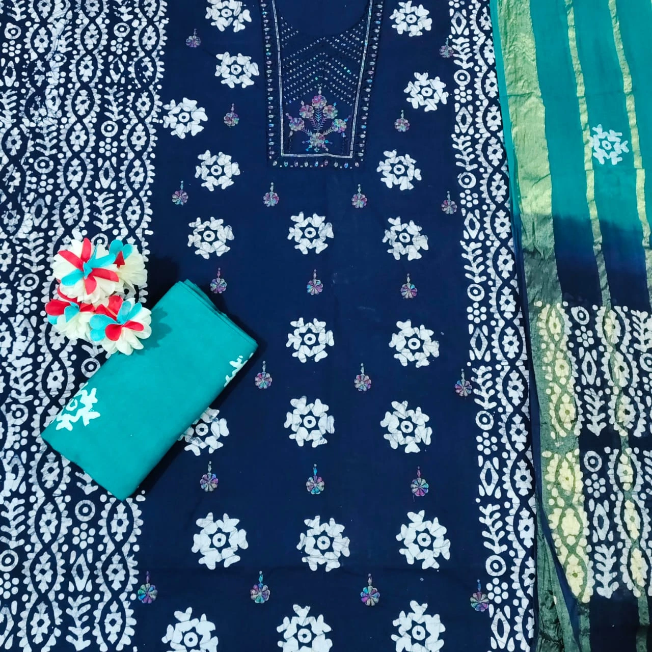 Nemi Wax Batik With Sequence Work