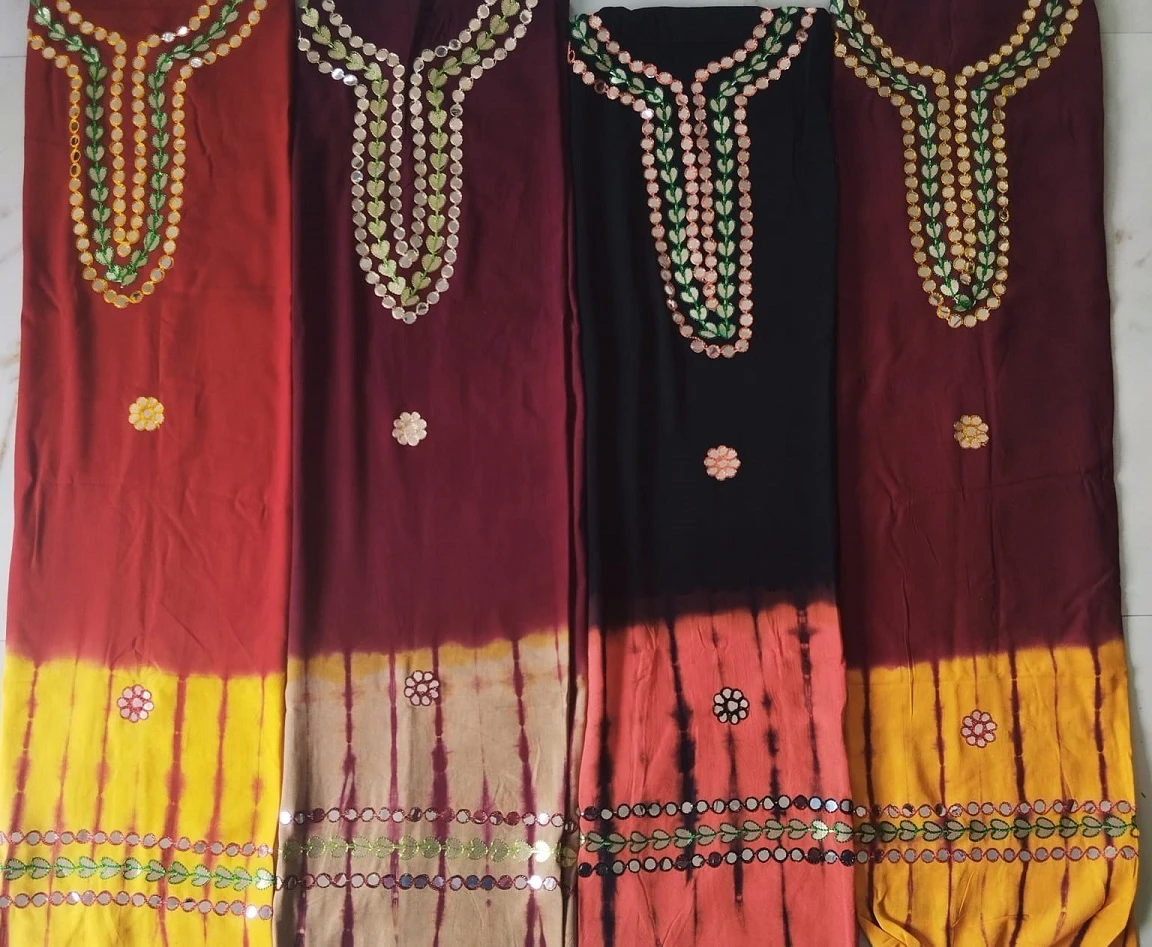 Rayon Gota Patti Work