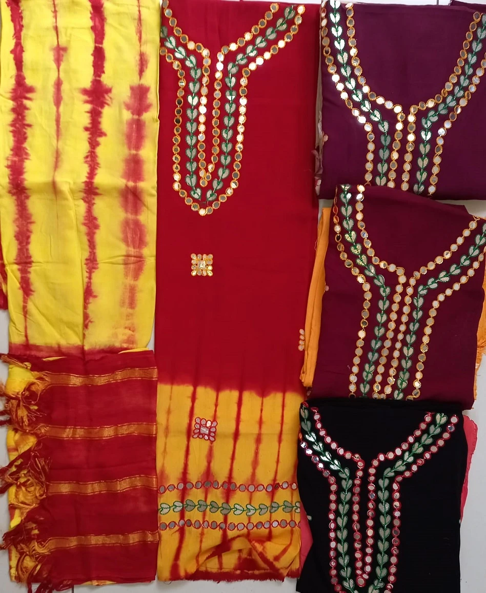 Rayon Gota Patti Work