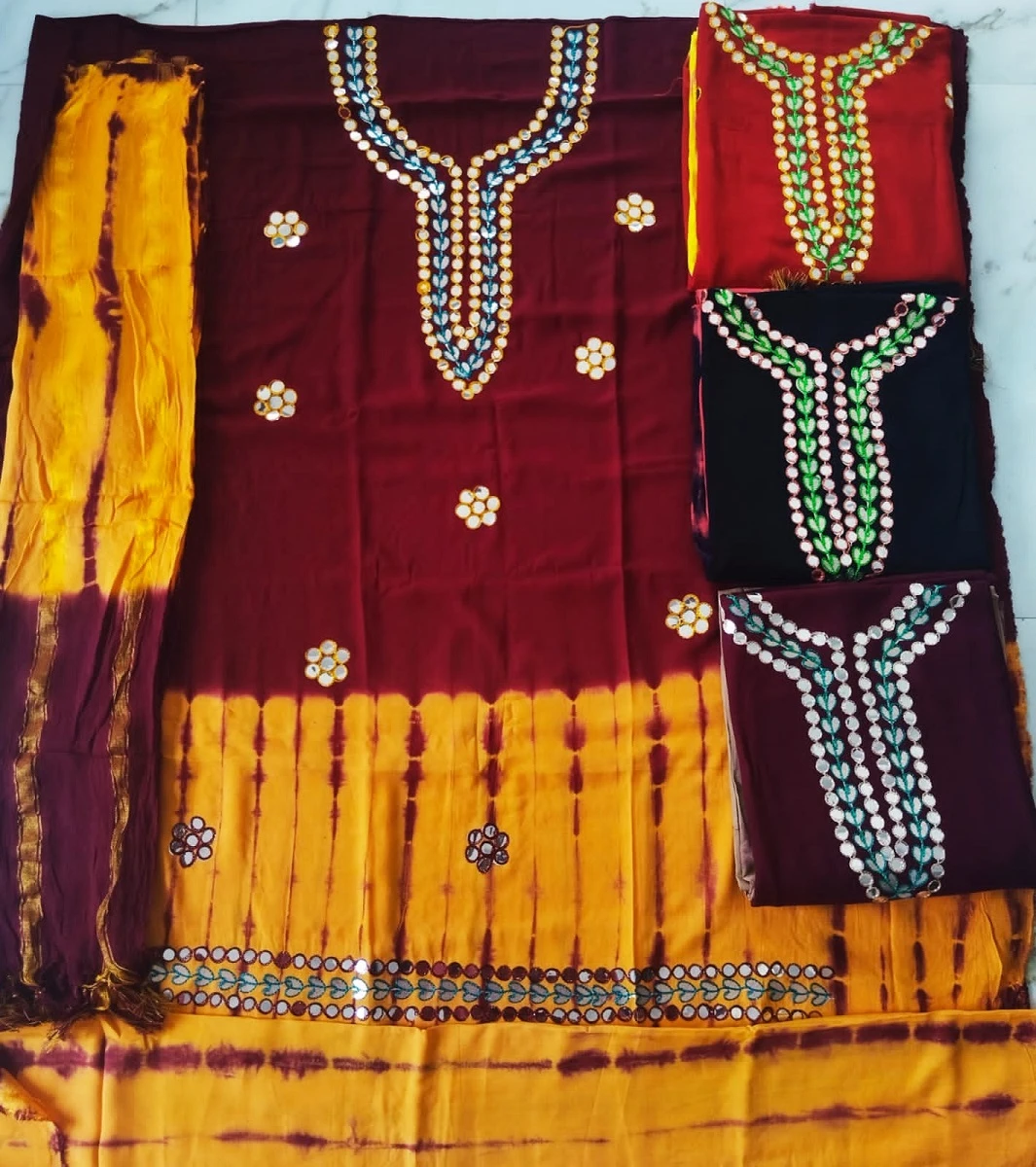Rayon Gota Patti Work