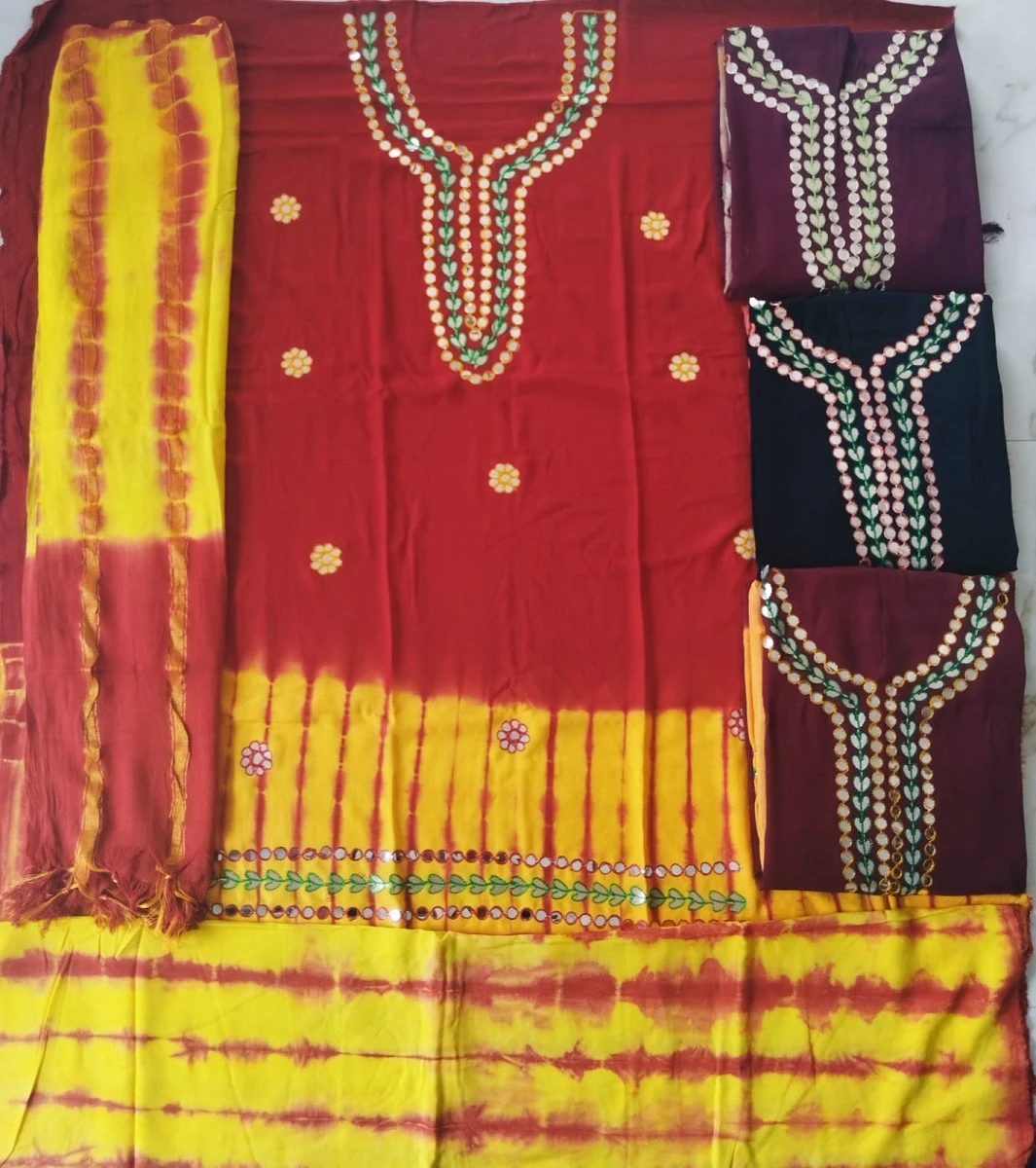 Rayon Gota Patti Work