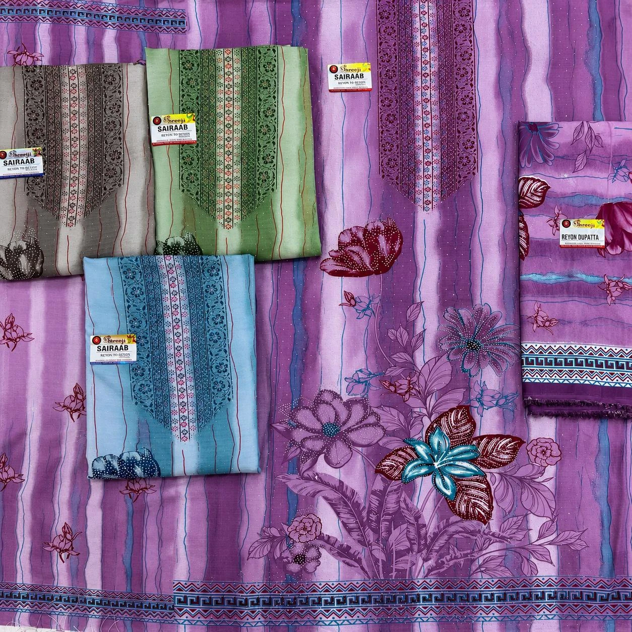 Sairaab Rayon Diamond Work