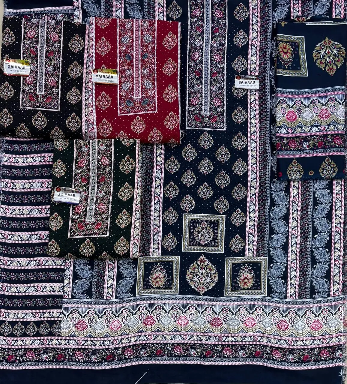 Sairaab Rayon Diamond Work