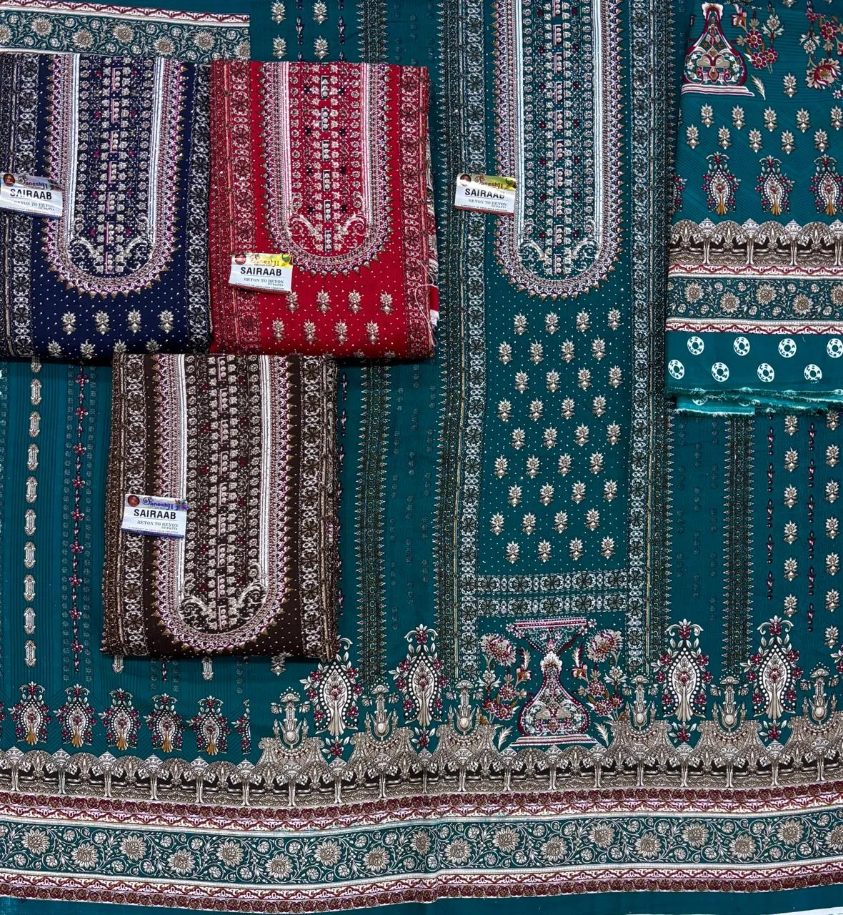Sairaab Rayon Diamond Work