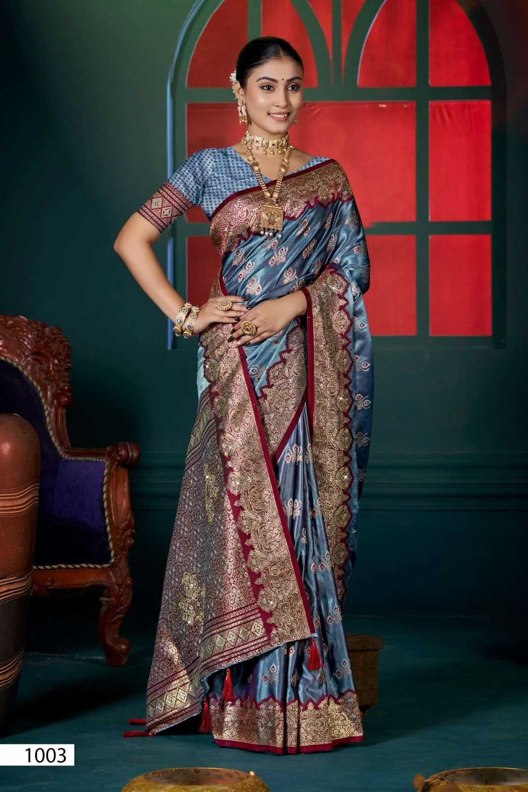 Saroj Omega Satin Saroski Vol 1