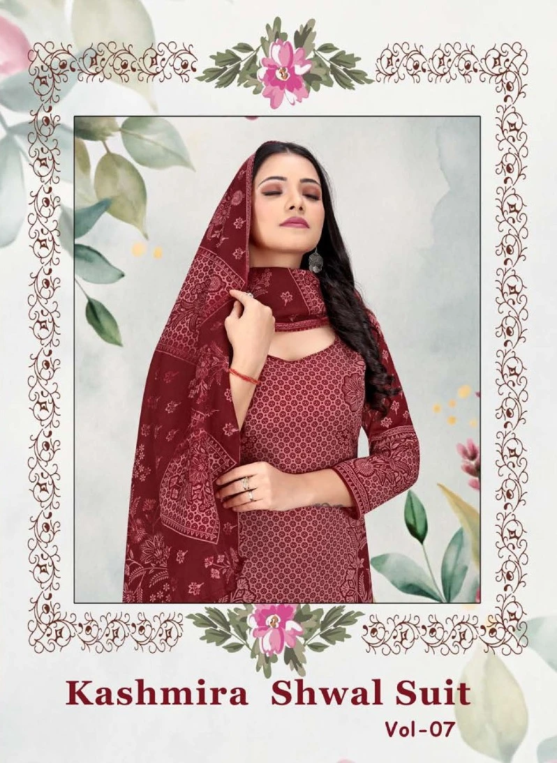 Sat Kashmira Shwal Suit Vol 7