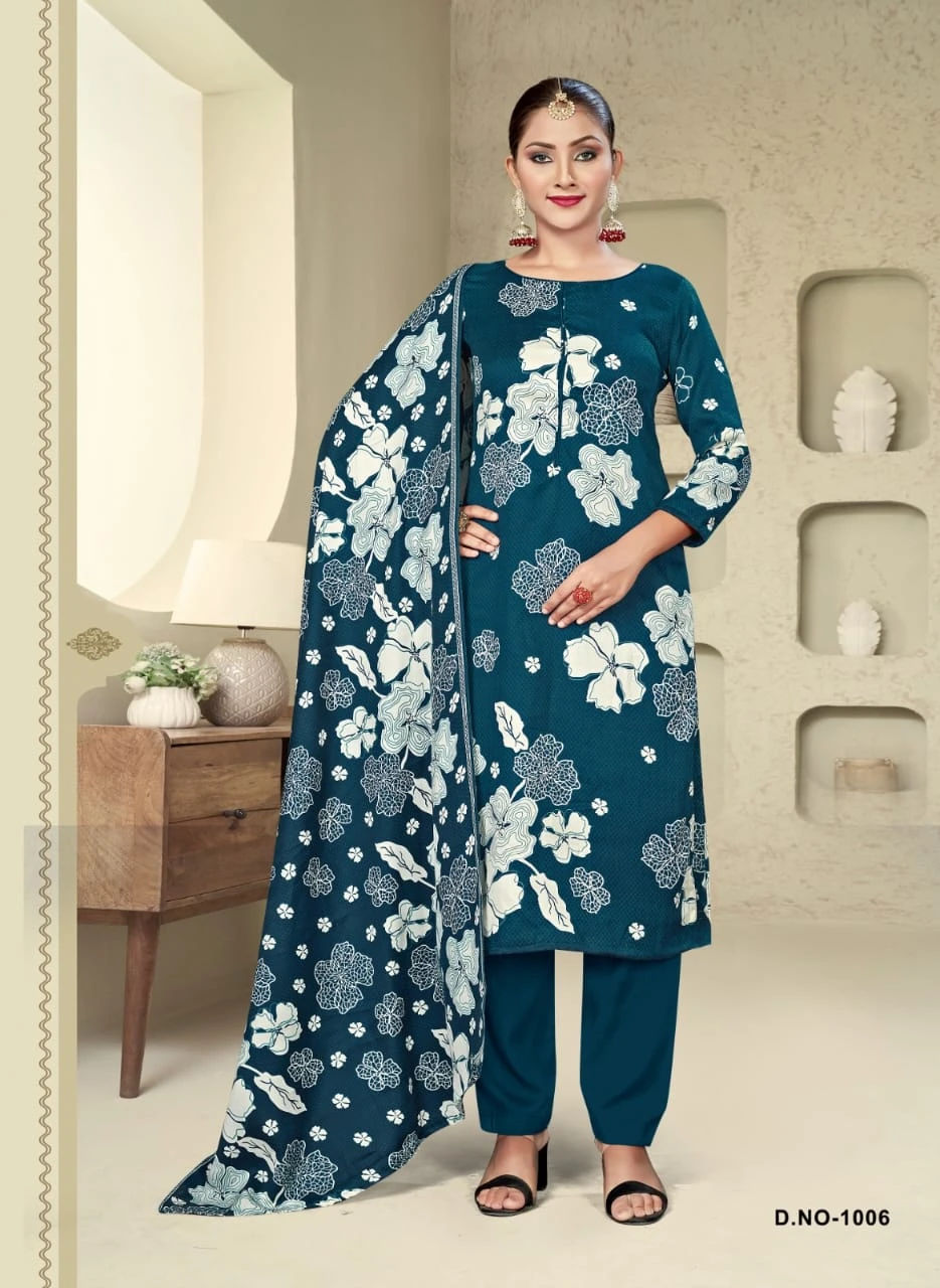 SAT Pashmina Shwal Suit Vol 15