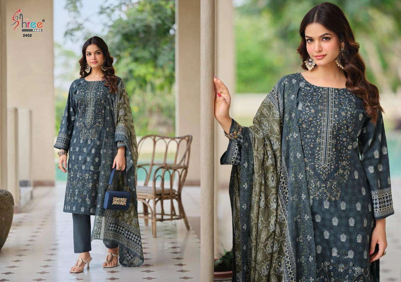 Shree Fab Bin Saeed Lawn Collection Vol 24