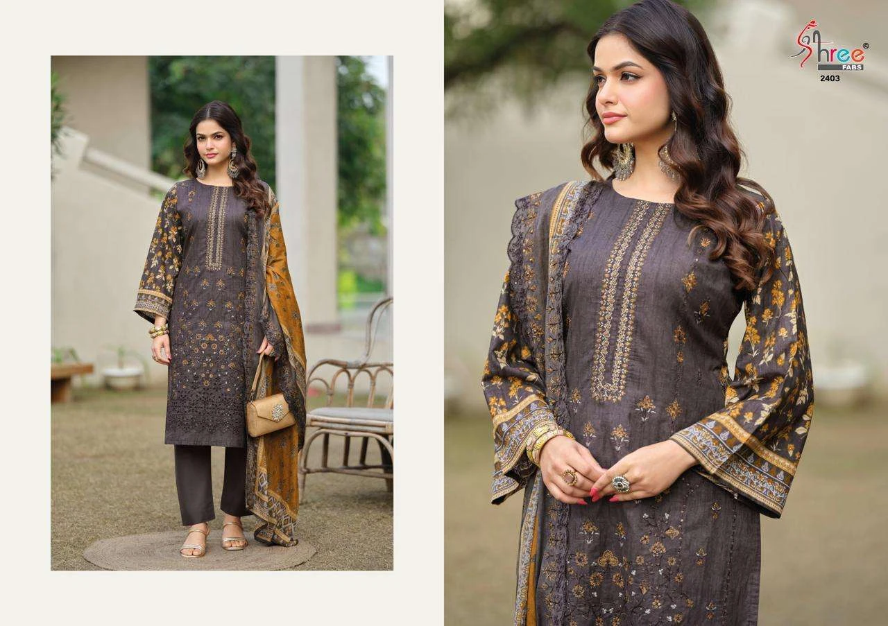 Shree Fab Bin Saeed Lawn Collection Vol 24