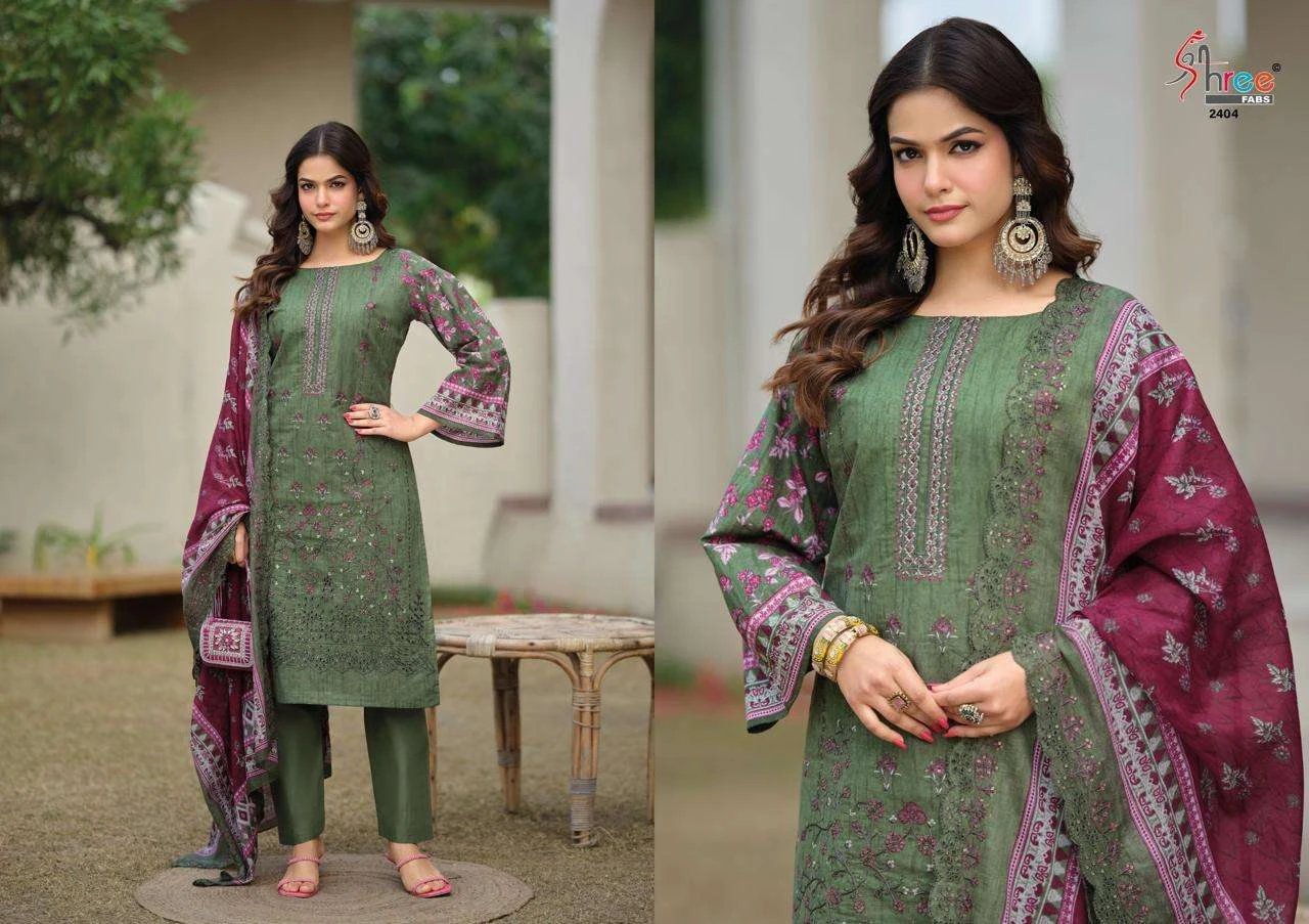 Shree Fab Bin Saeed Lawn Collection Vol 24
